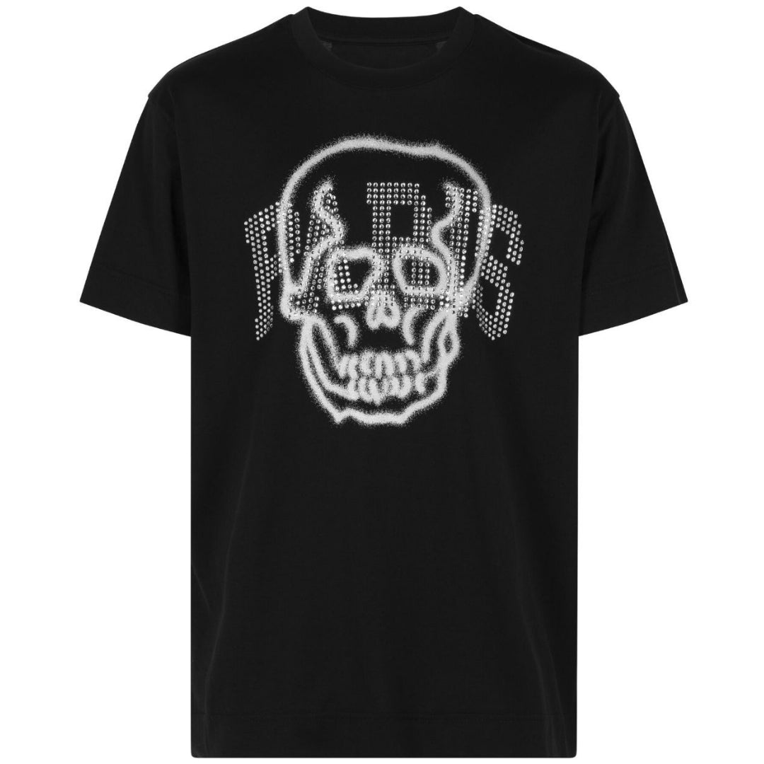 Thumbnail - Givenchy Gothic Paris verziertes ubergroses schwarzes T-Shirt