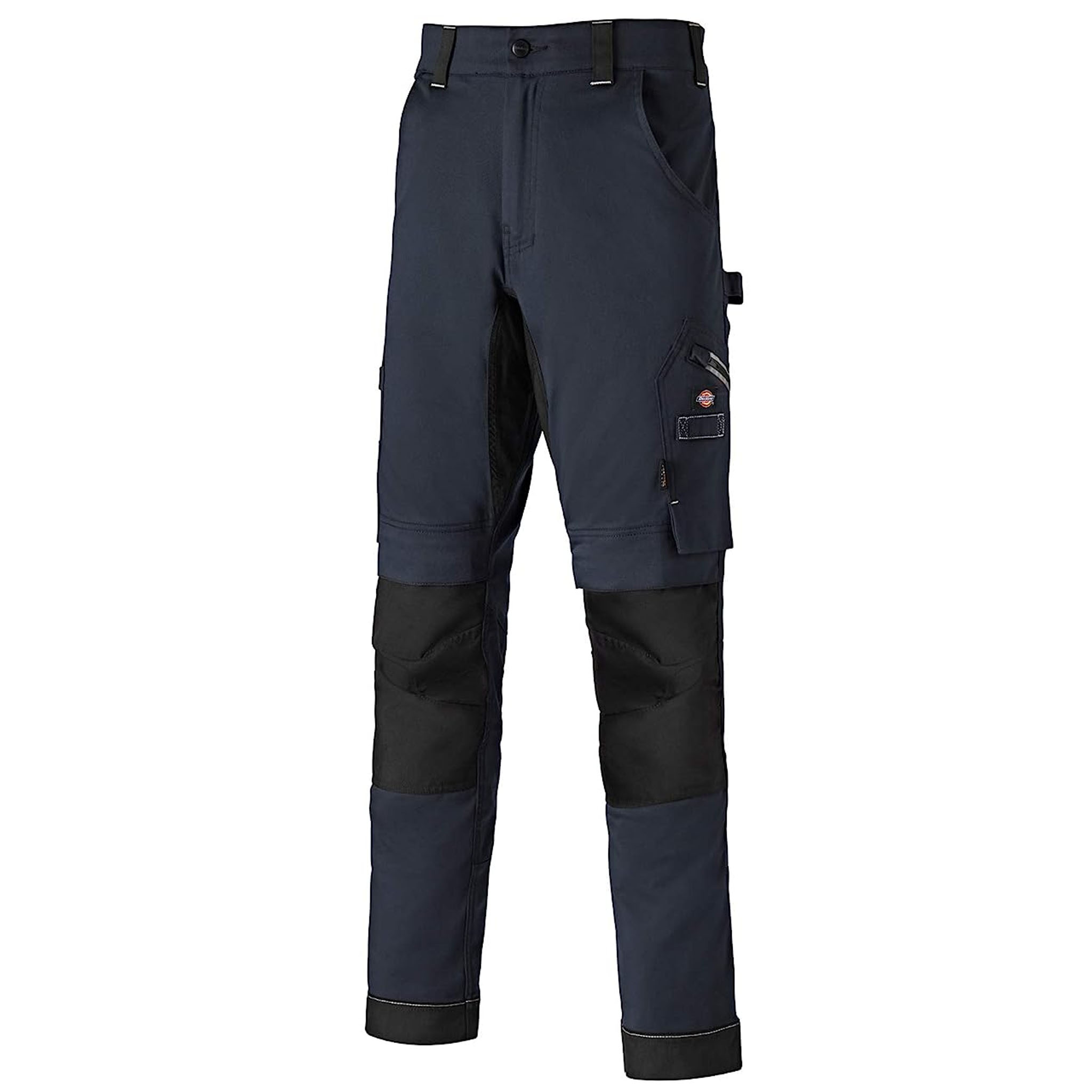 Dickies Universal Flex Knee Pad Mens Navy/Black Trousers Cotton - Size 38 Short