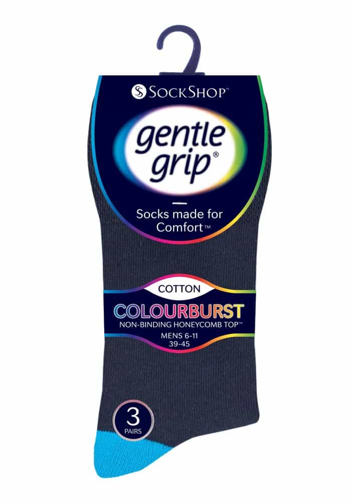 Gentle Grip 6 par icke elastiska Gentle Grip-strumpor för herrar MGG561 – bild 2