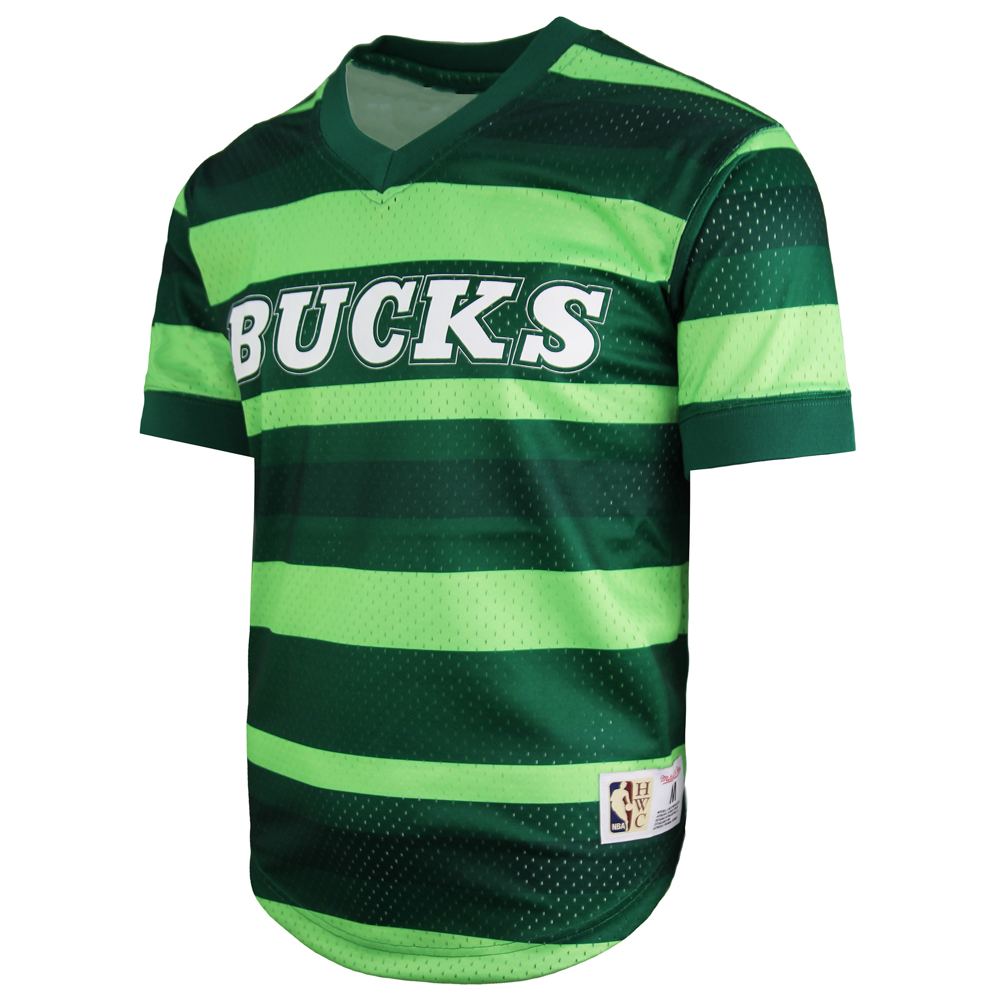 Mitchell & Ness NBA Bucks Wordmark Mesh T-shirt för herrar – bild 2