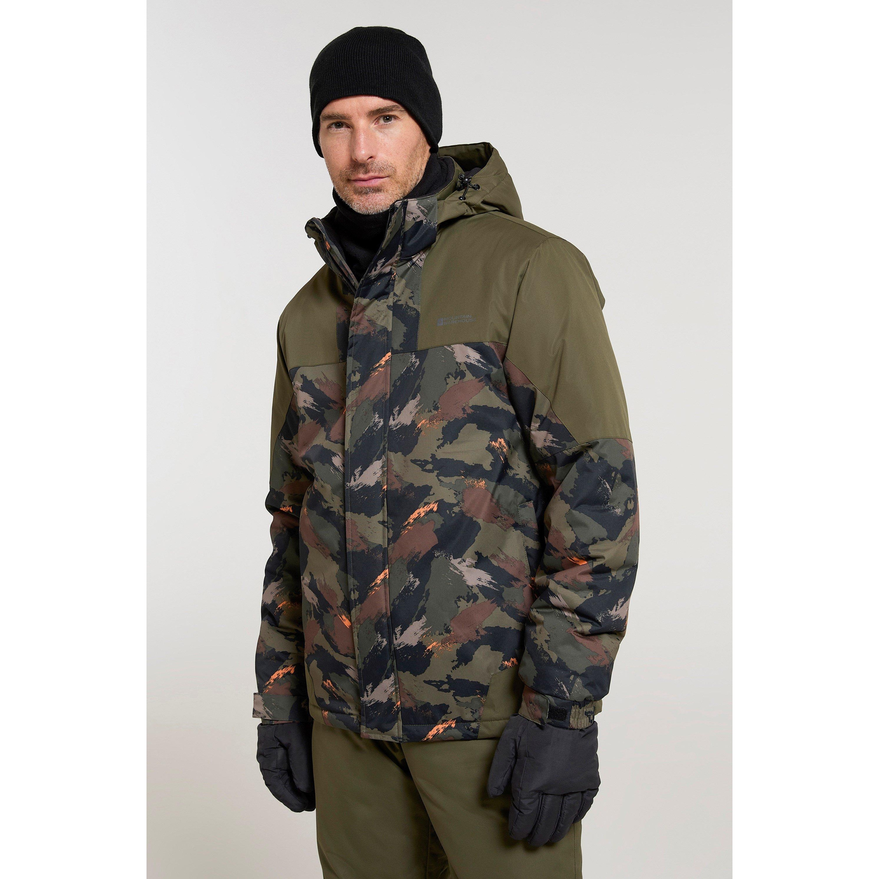 Camo skidjacka & skidbyxor för herrar (Khaki Brown)