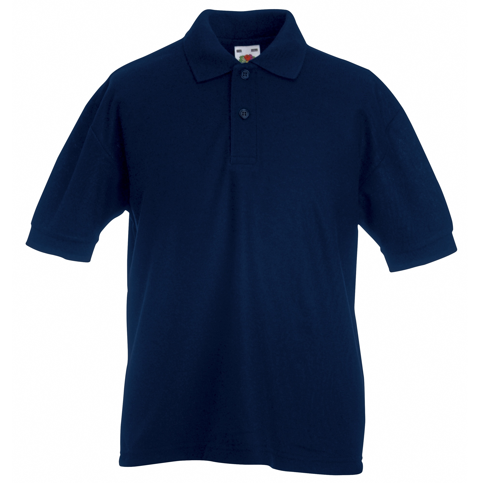 Fruit of the Loom - Poloshirt für Kinder kurzärmlig (Dunkles Marineblau)