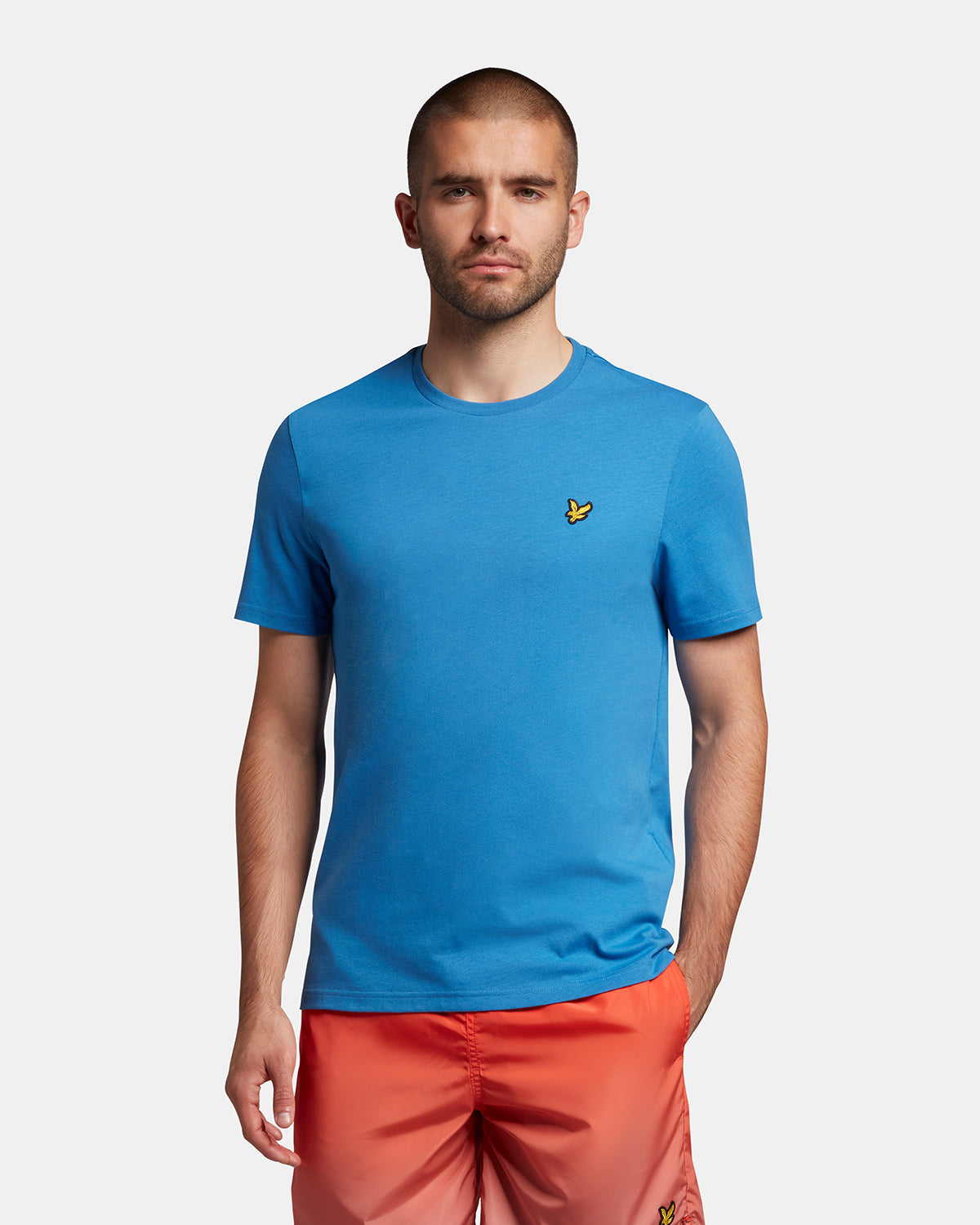 Thumbnail - Lyle & Scott Einfarbiges T-Shirt in Blau