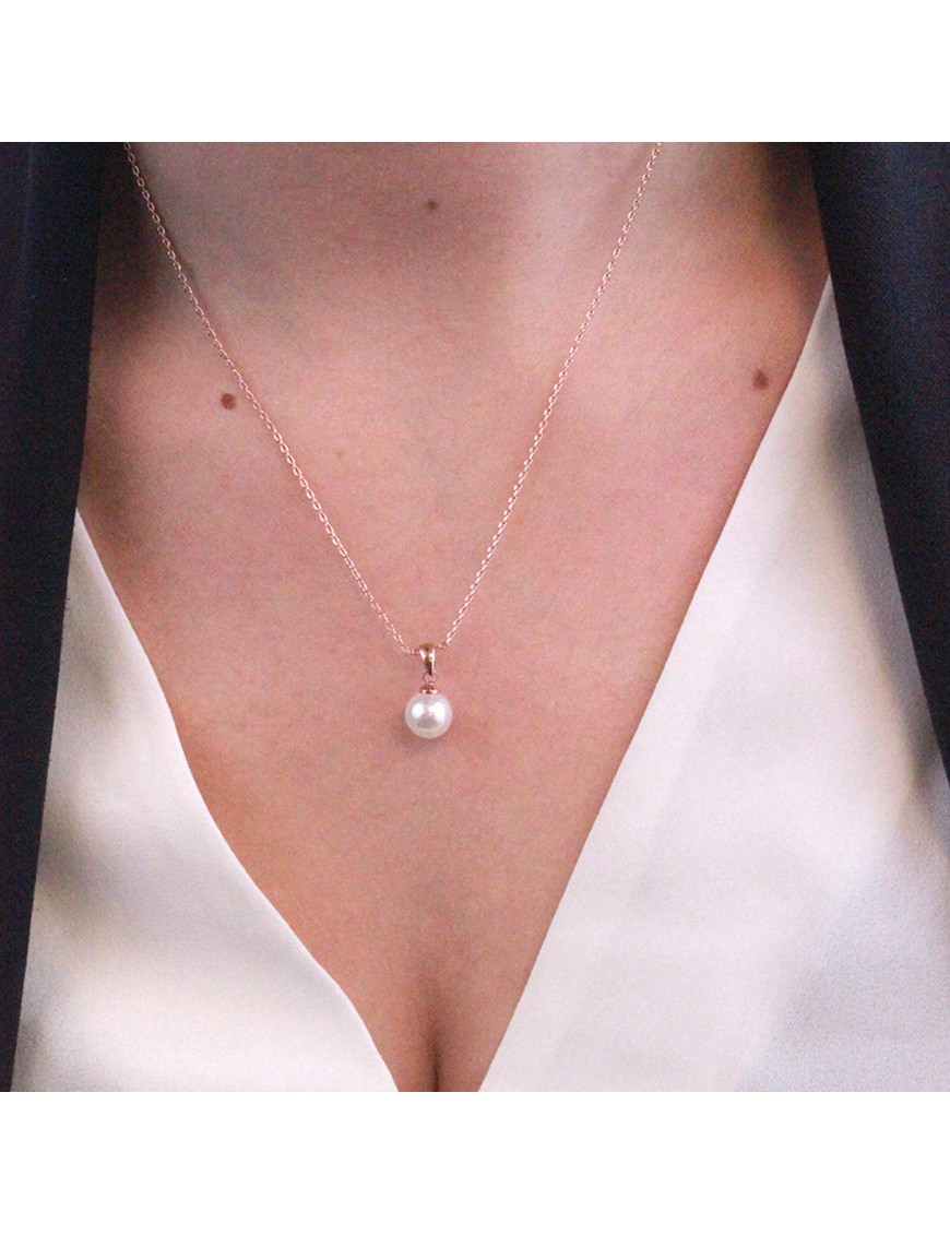 MYC Paris Full Moon Pearl-hänge roséguld och kristall hängsmycken dam – bild 2