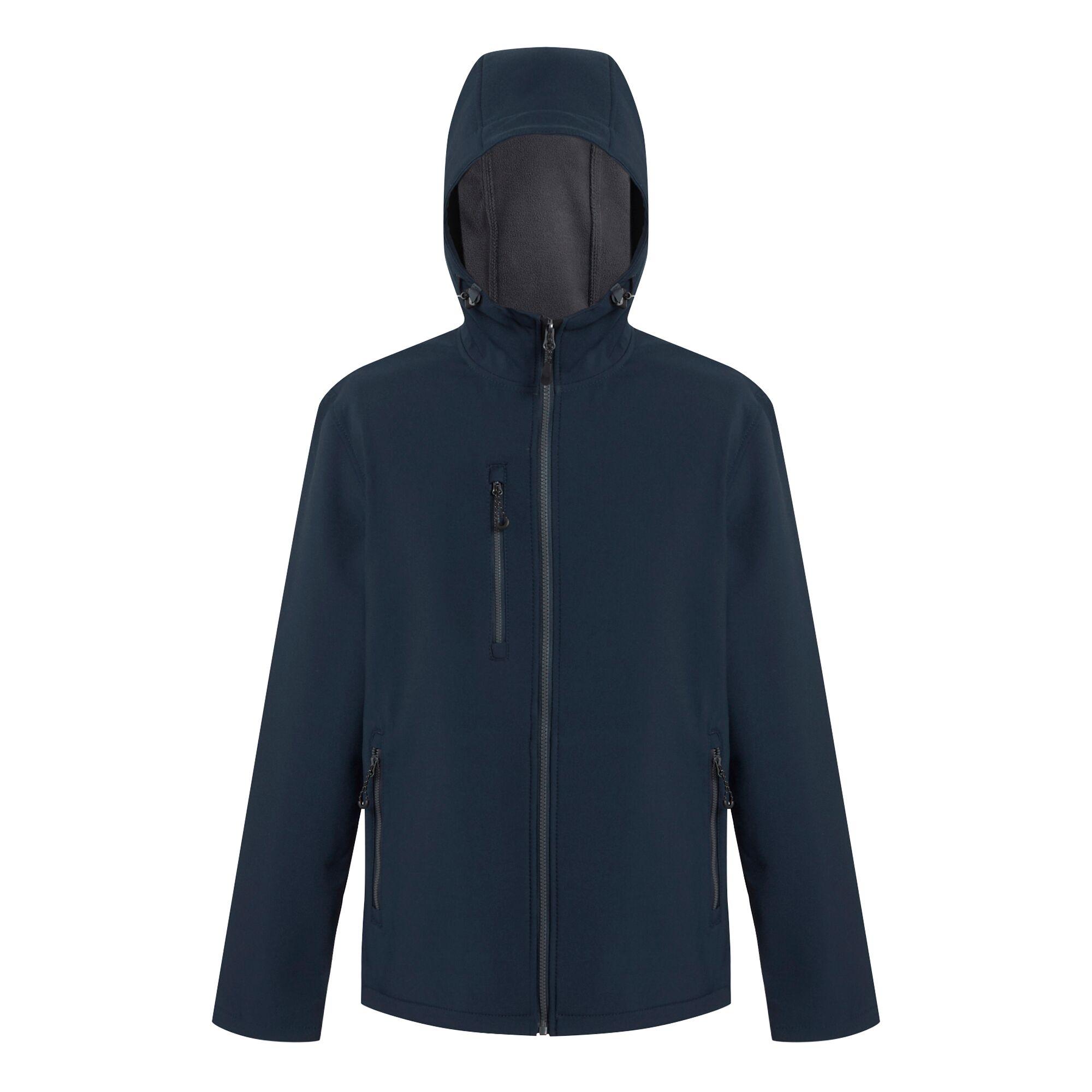 Regatta Heren Navigate 2 Layer Soft Shell Jas (Marine/Seal Grijs)