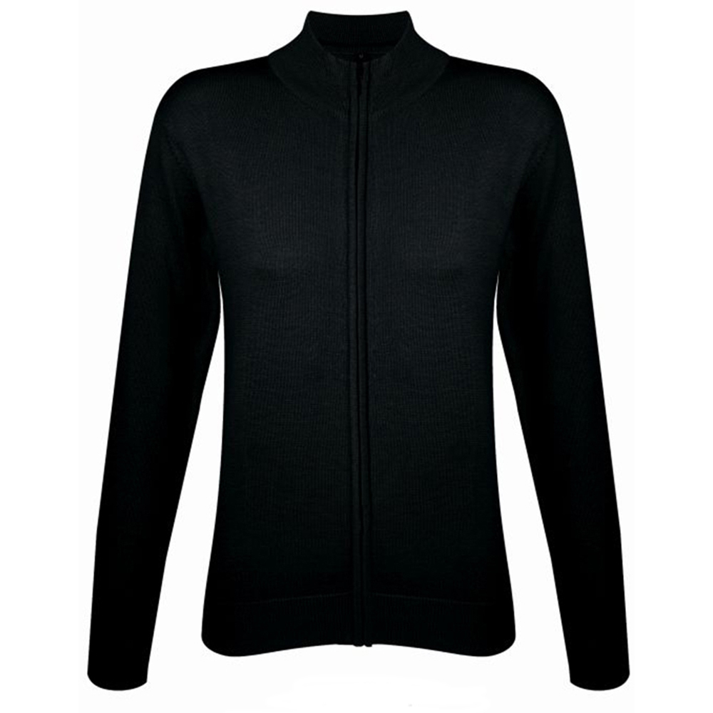 Thumbnail - SOLS Damen/Damen Gordon Strickjacke mit durchgehendem Reißverschluss (Schwarz)