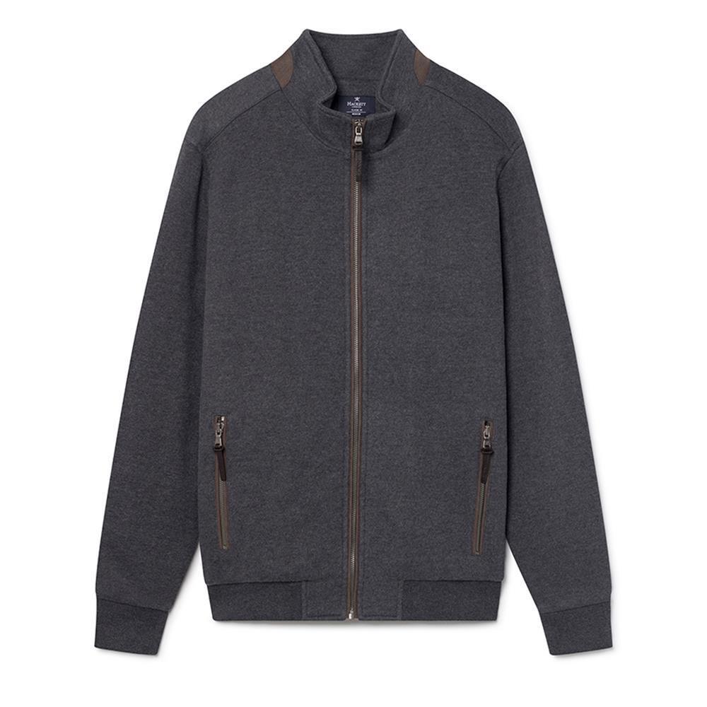 Thumbnail - Hackett London Classic Fit Mens Grey Harrington Jacke