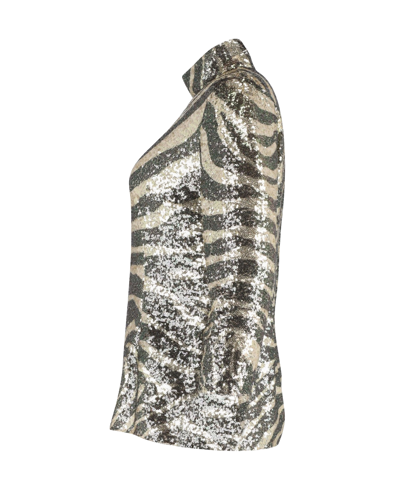 Dolce & Gabbana Pre-owned Dolce & Gabbana Zebra Tryck Turtleneck Topp i Flera Färger Paljetter dam – bild 2