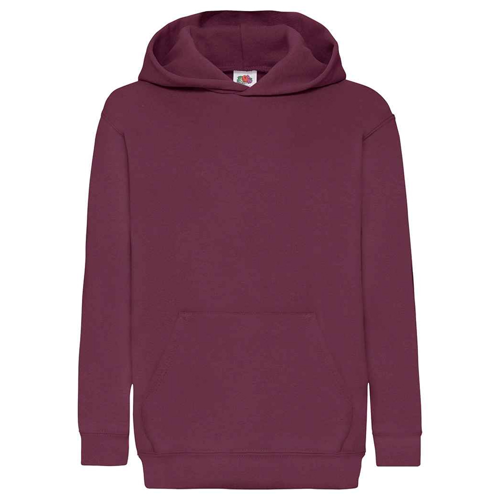 Fruit of the Loom - "Classic" Kapuzenpullover für Kinder (Burgunderrot)