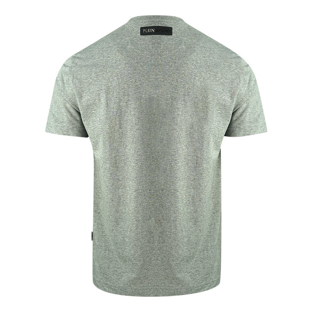 Plein Sport Block Logotyp Grå T-Shirt herr – bild 2
