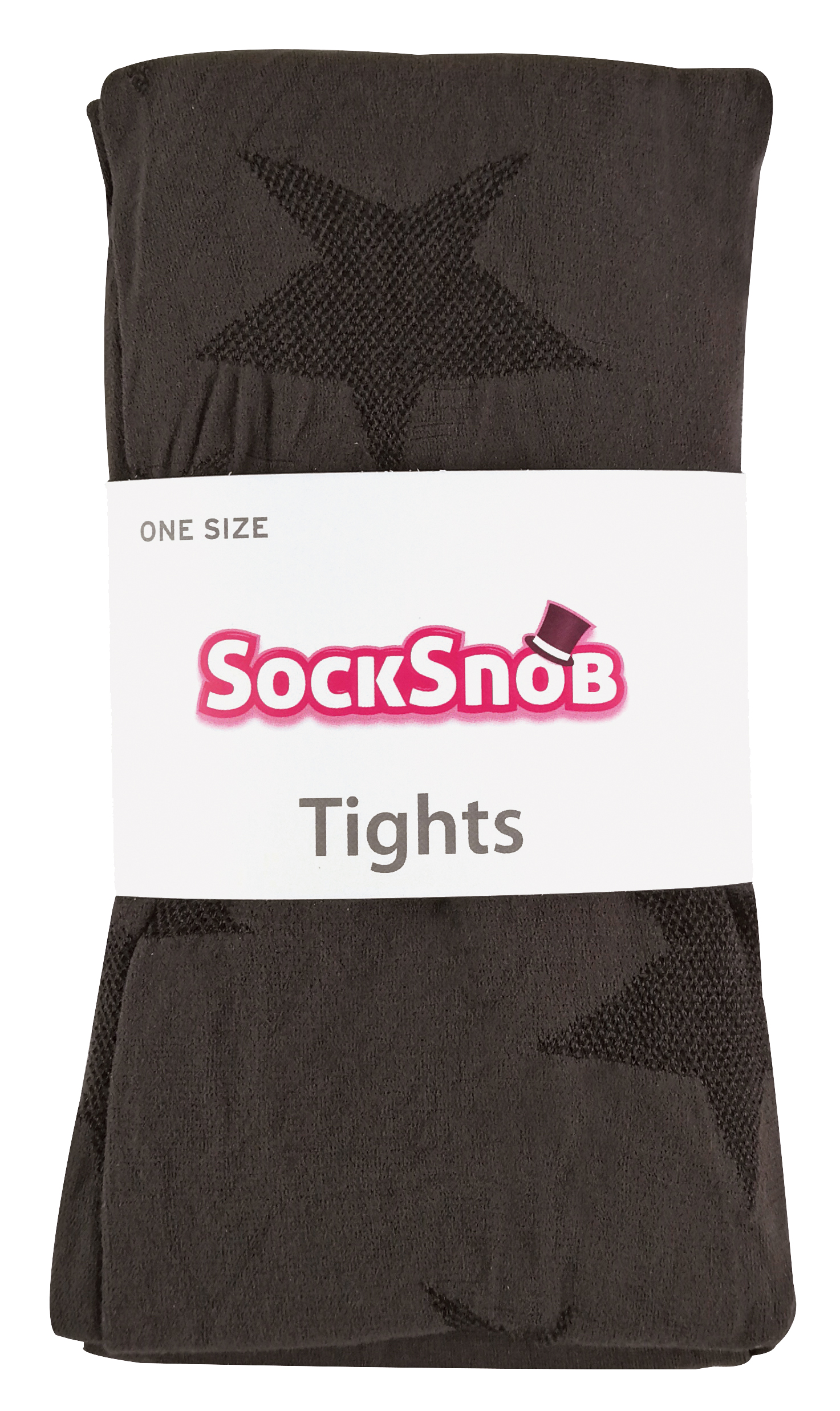 Sock Snob Färgade 80 denier ogenomskinliga mode-strumpbyxor för damer Star – bild 2