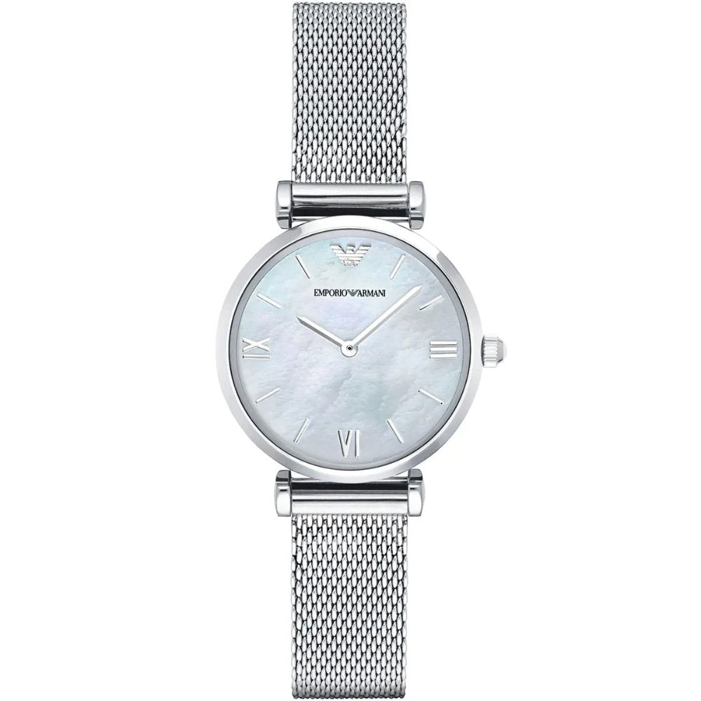 AR1955 Pärlemor Mesh Armband Damklocka