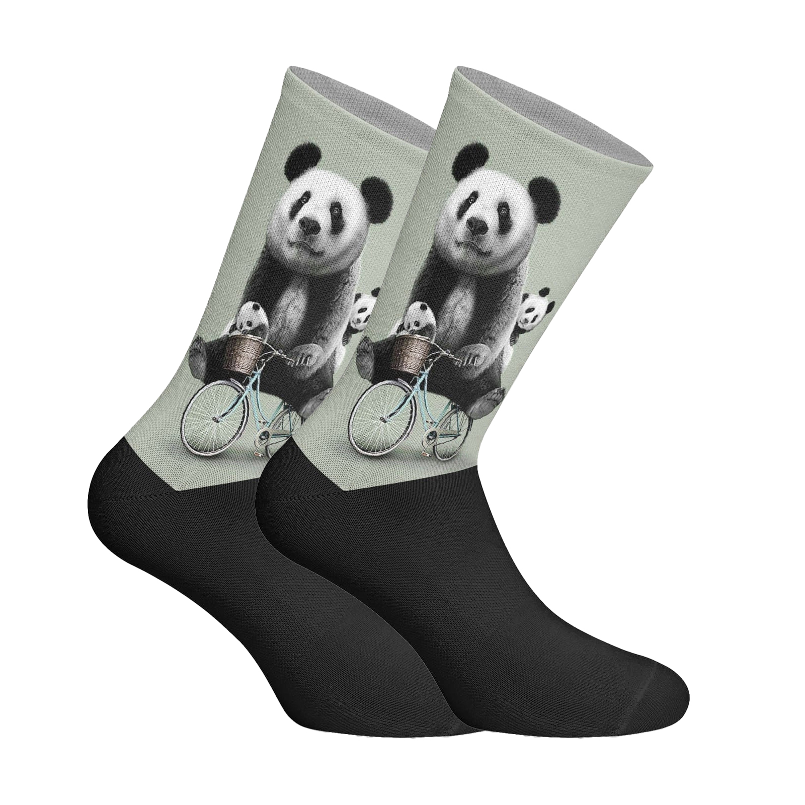 Thumbnail - Elastische bedruckte lange Socken für Unisex