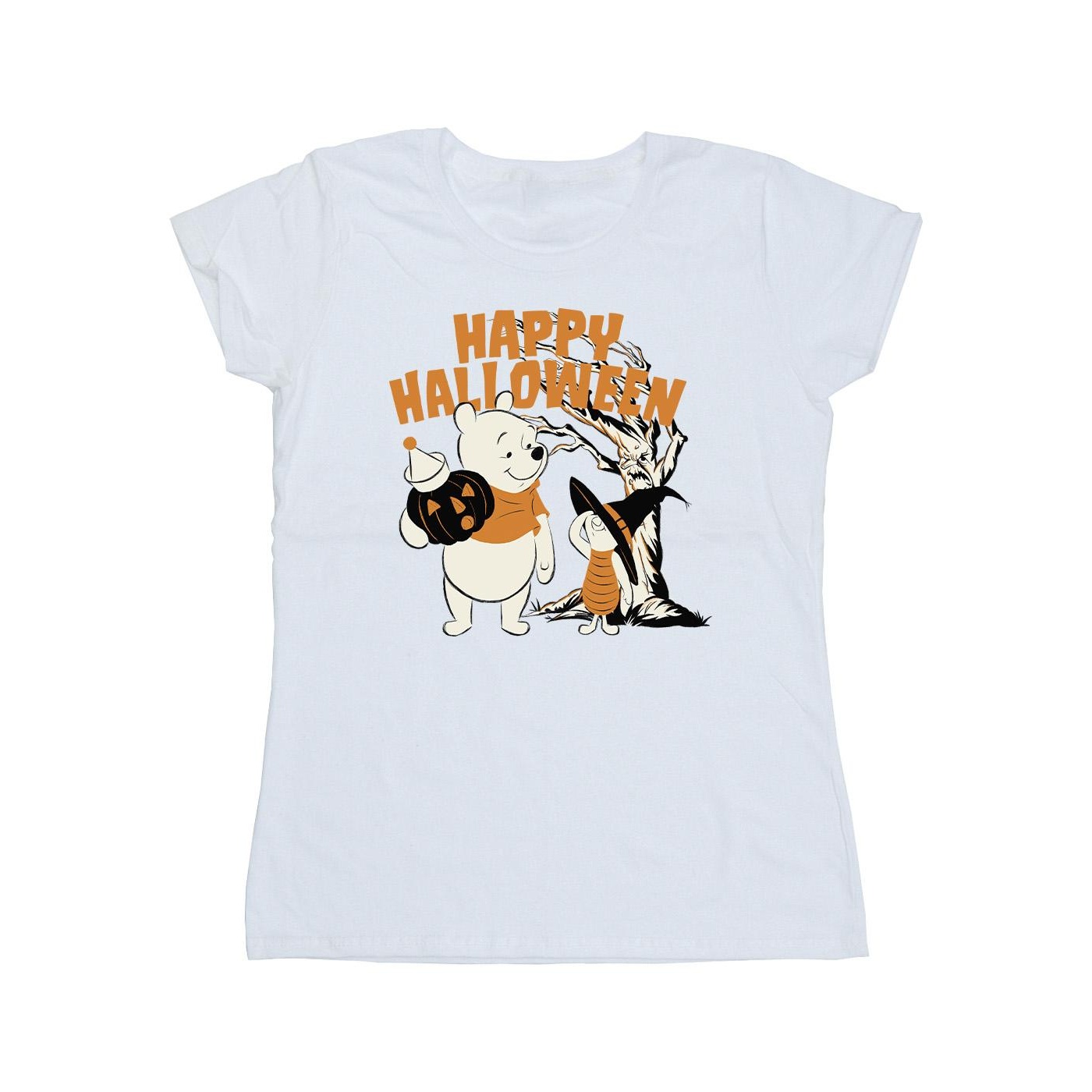 Thumbnail - Disney - "Happy Halloween" T-Shirt für Damen (Weiß)
