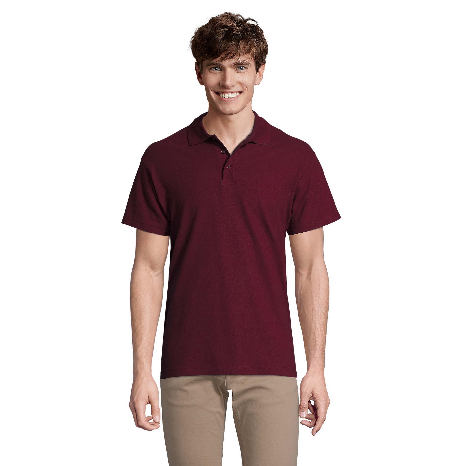 SOLS - "Spring II" Poloshirt für Herren (Burgunderrot)