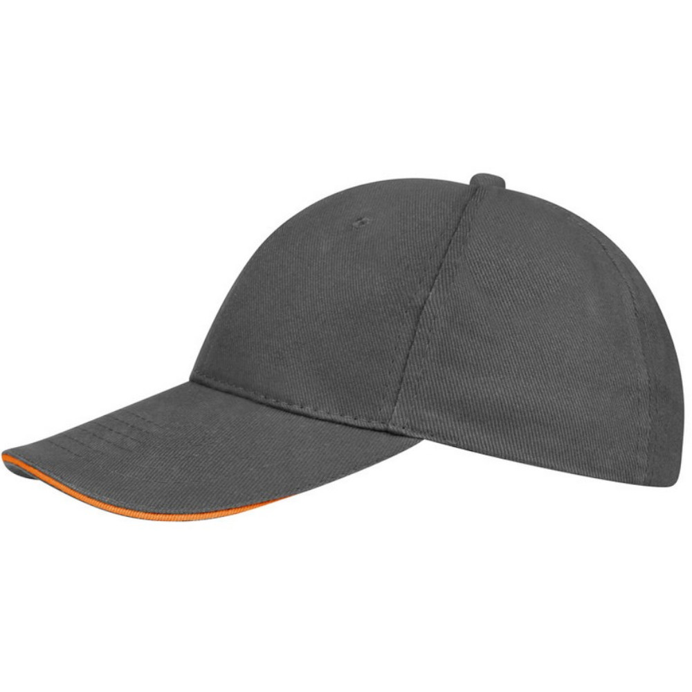 Thumbnail - SOLS Unisex Buffalo Baseballkappe (Grau/Orange)