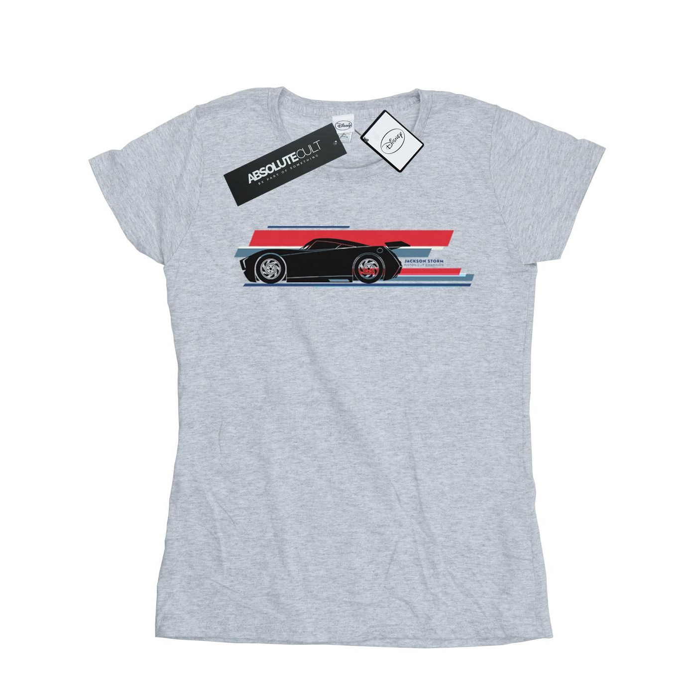 Disney - "Cars Jackson Storm Stripes" T-Shirt für Damen (Grau)