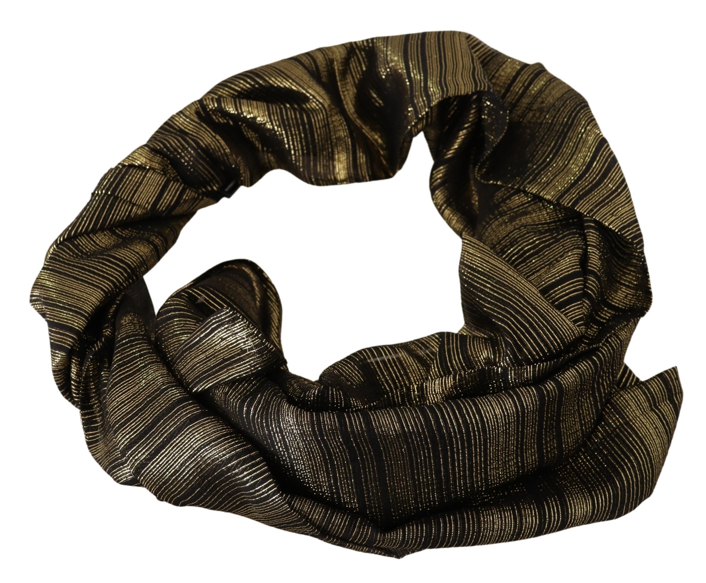 Dolce&Gabbana Kvinnors Metallisk Guld Silke Stretch Sjal Wrap Sjal dam – bild 2