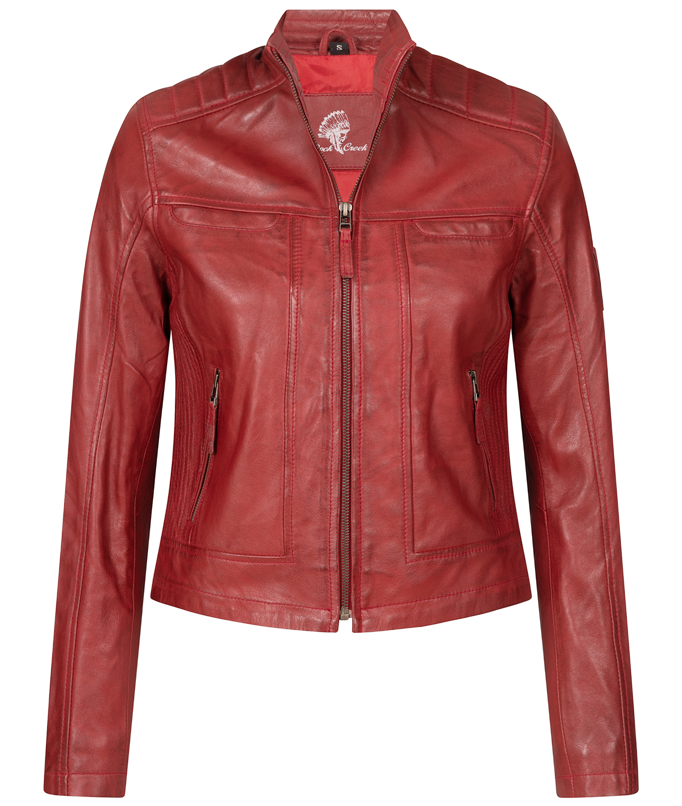 Thumbnail - Rock Creek Lederjacke Rot