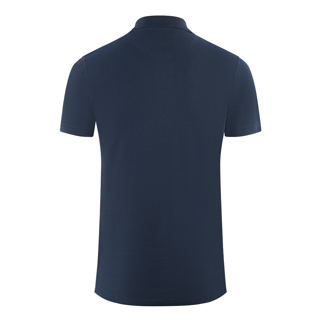 Aquascutum London Classic Marinblå pikétröja herr – bild 2