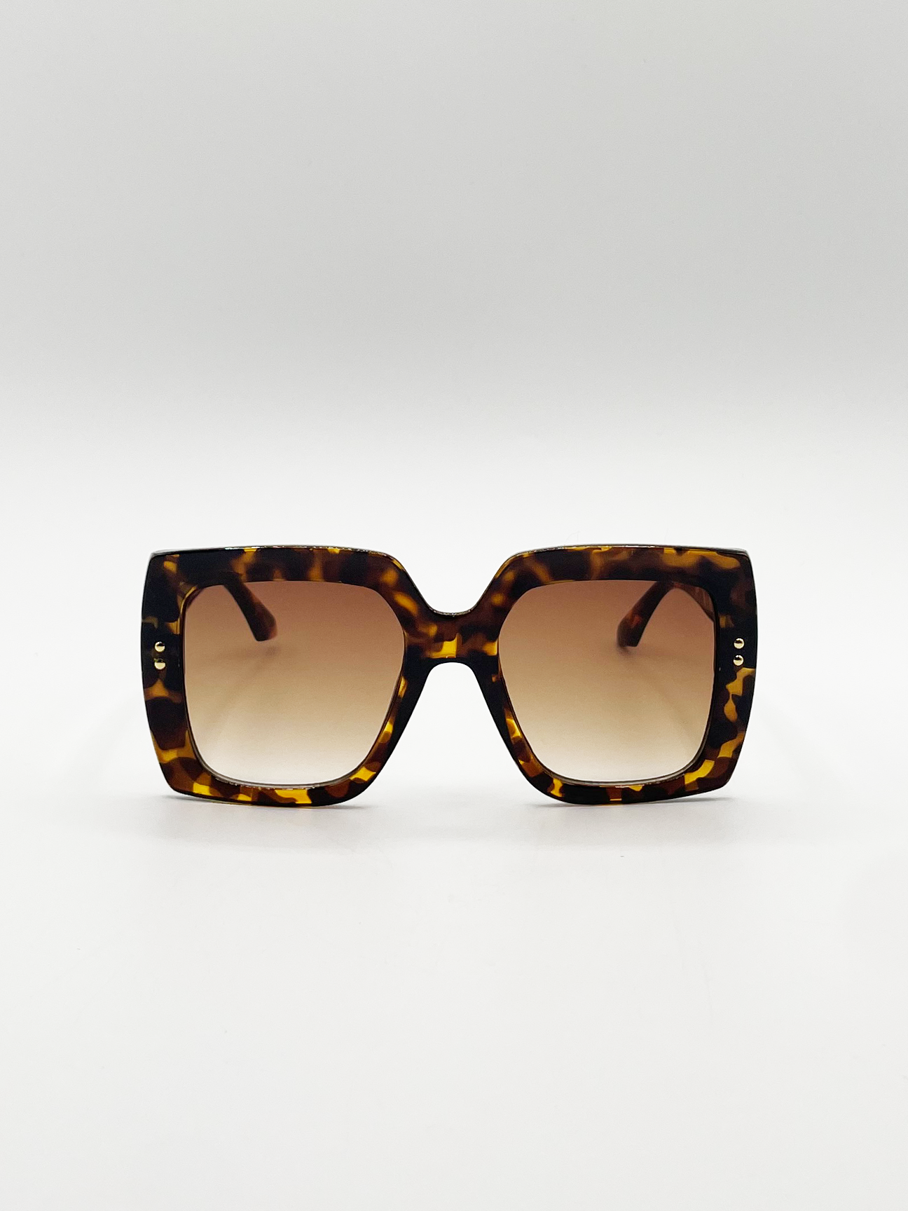 SVNX Womens Oversized Square Frame in Brown Tortoiseshell - One Size