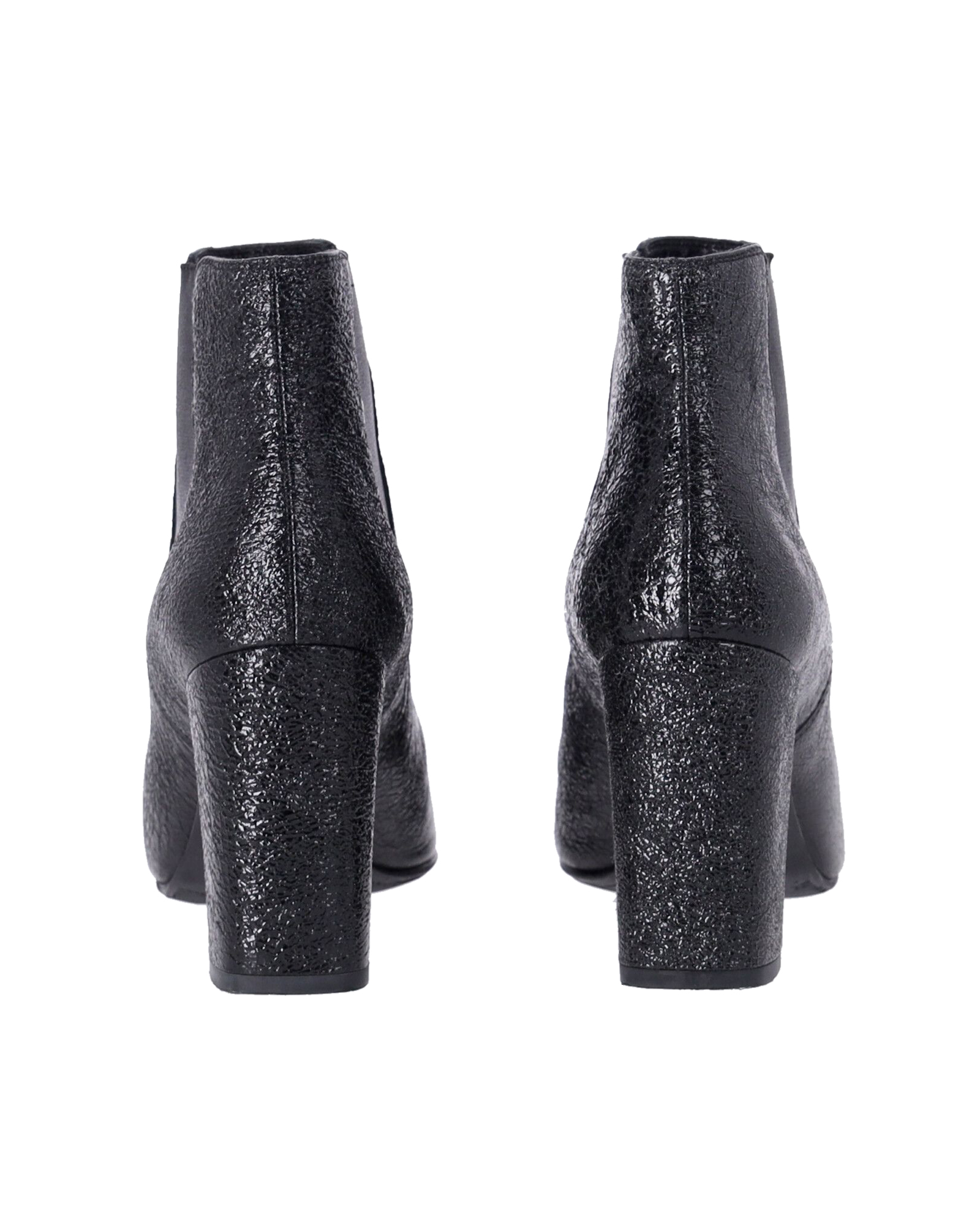Saint Laurent Pre-owned Saint Laurent Högklackade Chelsea Boots i Svart Läder dam – bild 2