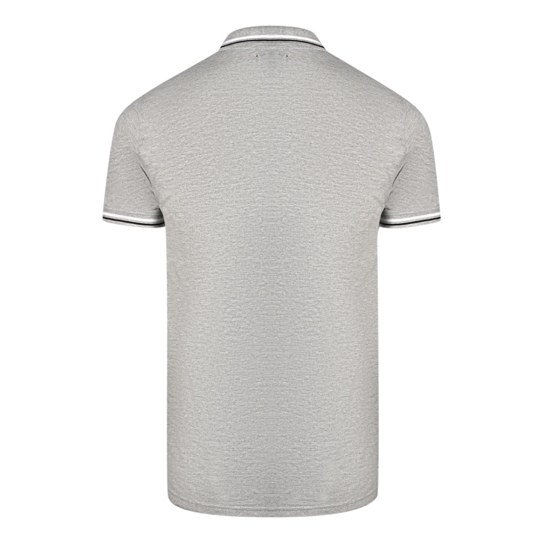 Cavalli Class Tvåfärgad Krage Grå Polo T-shirt herr – bild 2