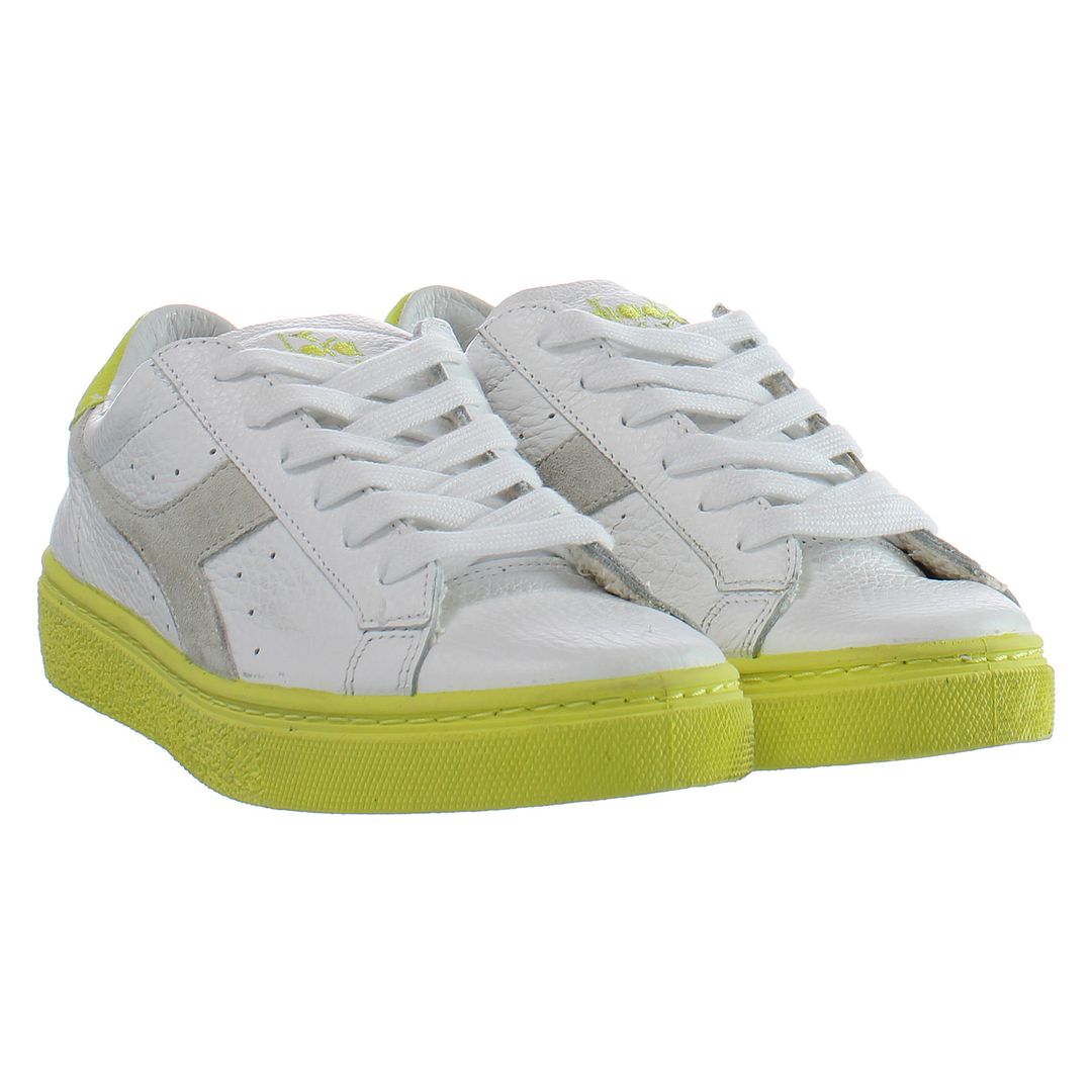 Diadora Montecarlo H Color Block Dam Vit/Gul Träningsskor – bild 2