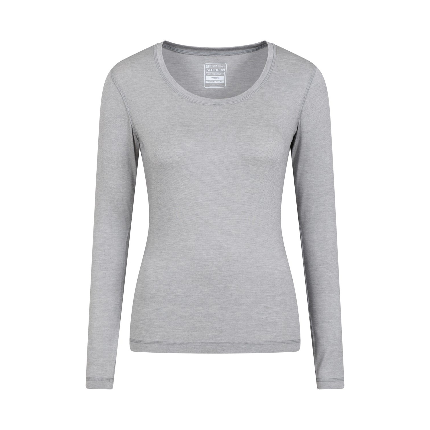 Mountain Warehouse Womens/Ladies Keep The Heat Thermal Top (Grey) - Size 14 UK