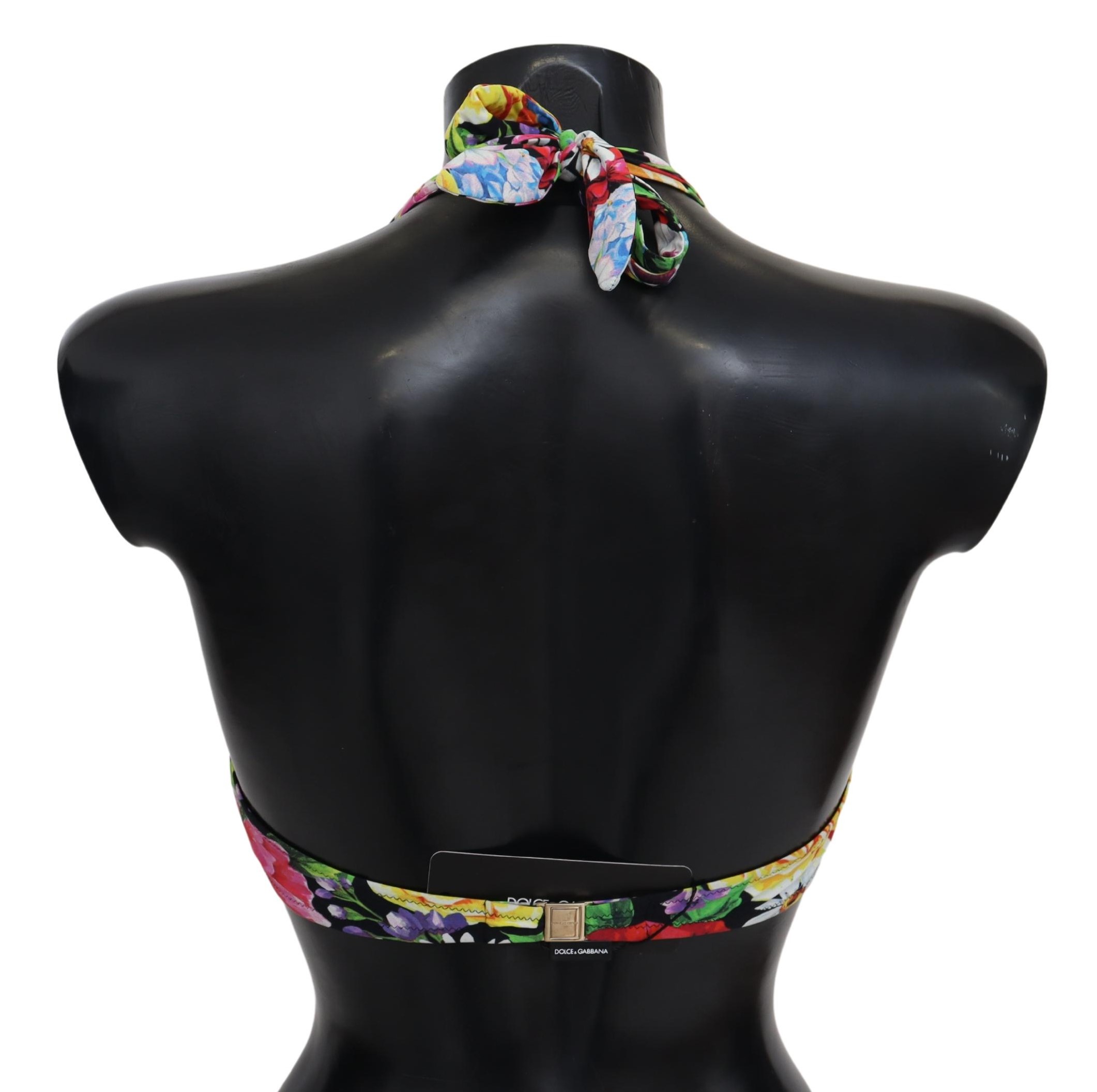 Dolce&Gabbana Kvinnors Flerfärgad Blommönstrad Bikinötop bikiniöverdelar dam – bild 2