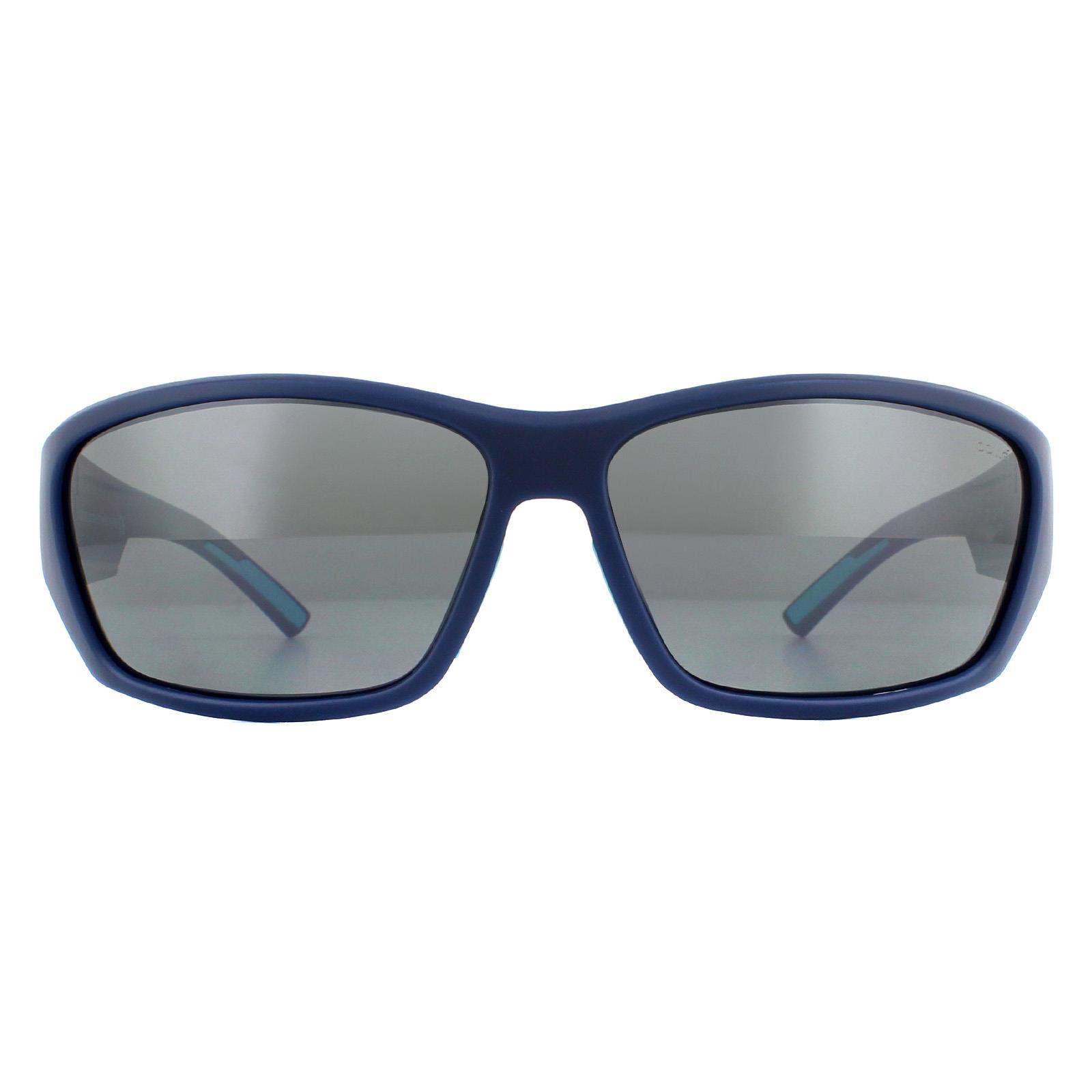 Thumbnail - Bolle Rectangle Mens Matte Navy Essence HD Polaris TNS Gun Lunettes de soleil