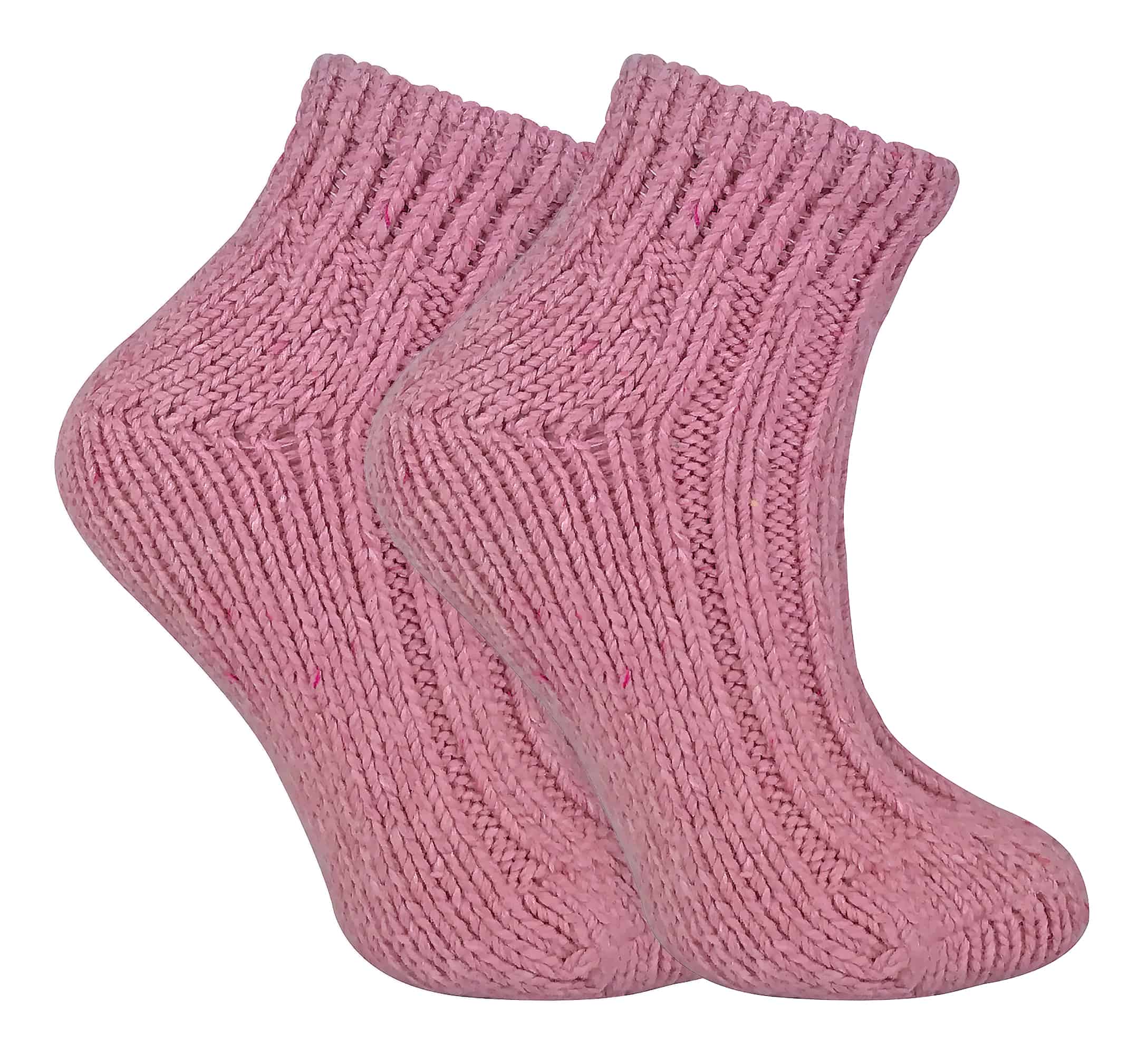 Thumbnail - Sock Snob Damen-Stiefelettensocken aus grober, gerippter Wolle mit niedrigem Schnitt