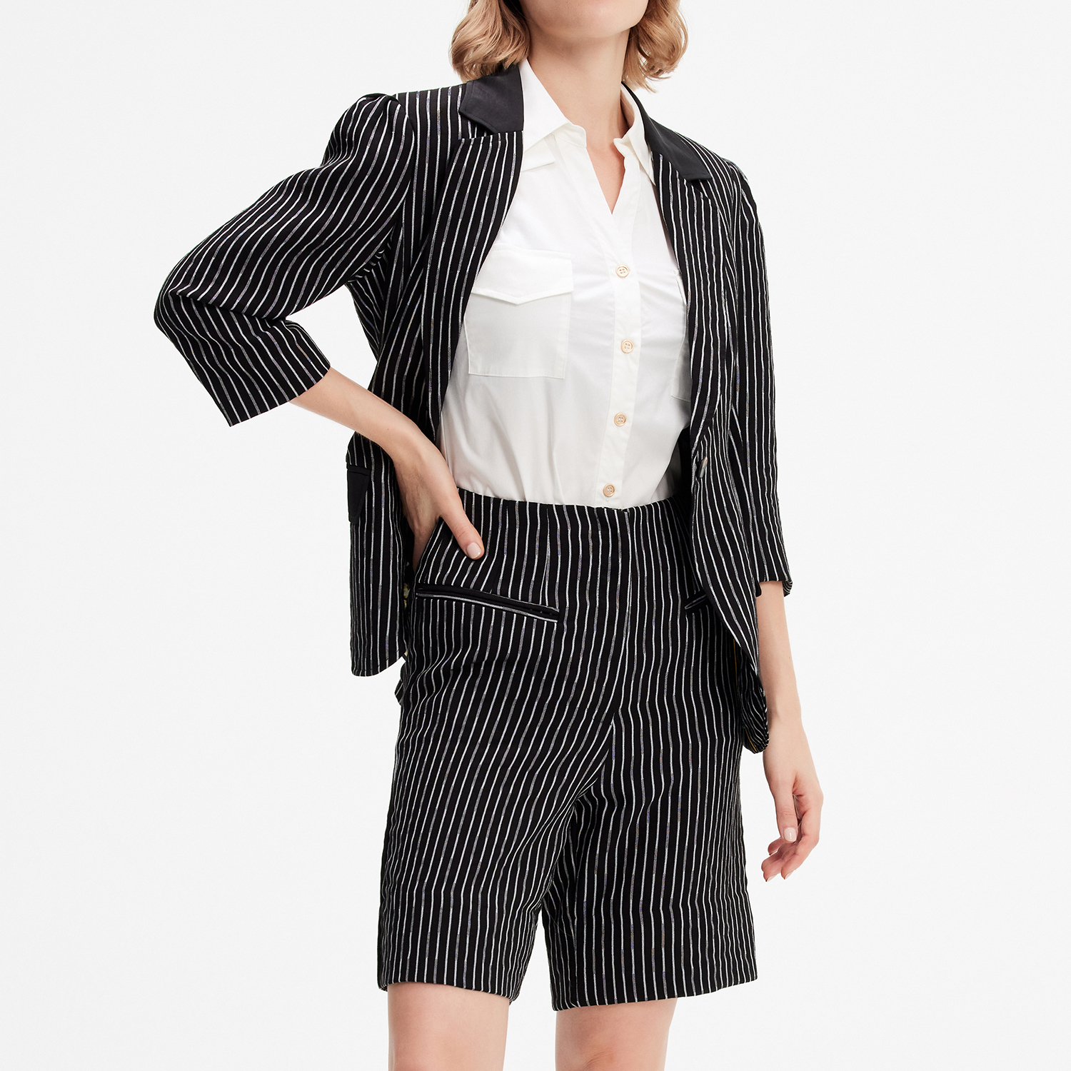 Smart & Joy Randiga raka shorts dam – bild 2