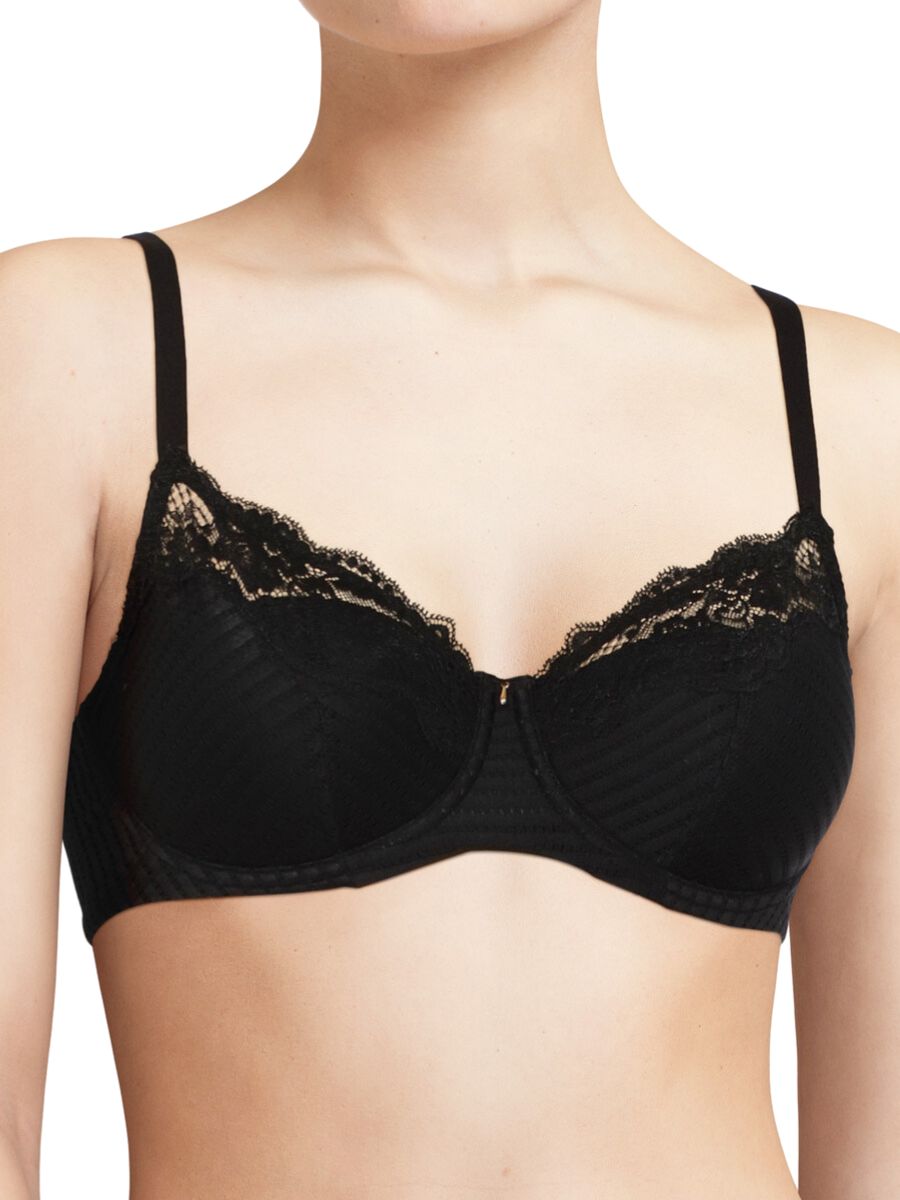 Chantelle Womens Easy Feel Marilyn Covering Foam Padded Bra – Golden Beige – Black Polyamide – Size 34C