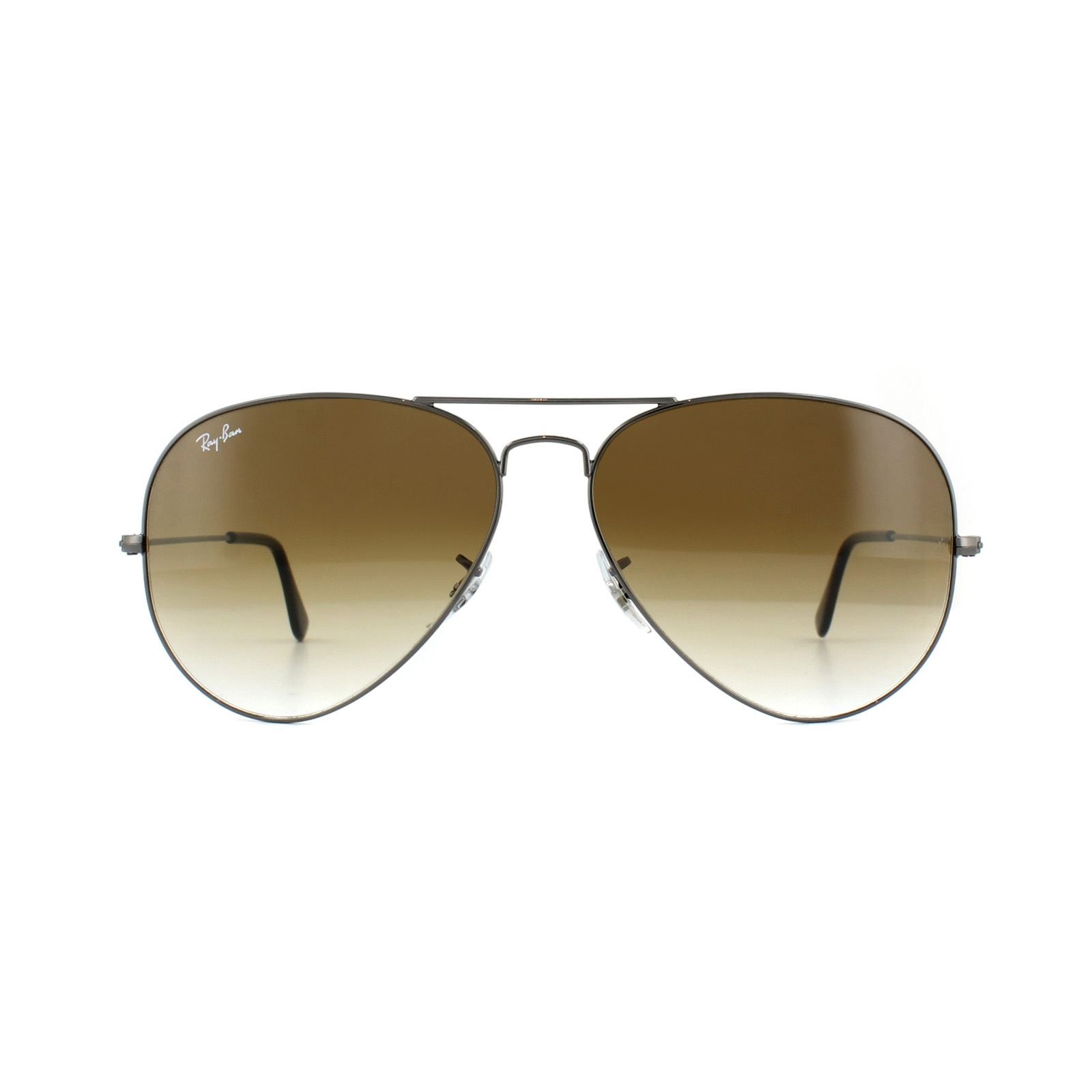 Thumbnail - Ray-Ban Lunettes De Soleil Aviator 3025 Gunmetal Brun Dégradé 004/51 62mm