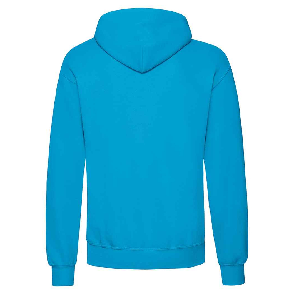 Fruit Of The Loom Unisex Classic Hoodie för vuxna (Azurblått) herr – bild 2