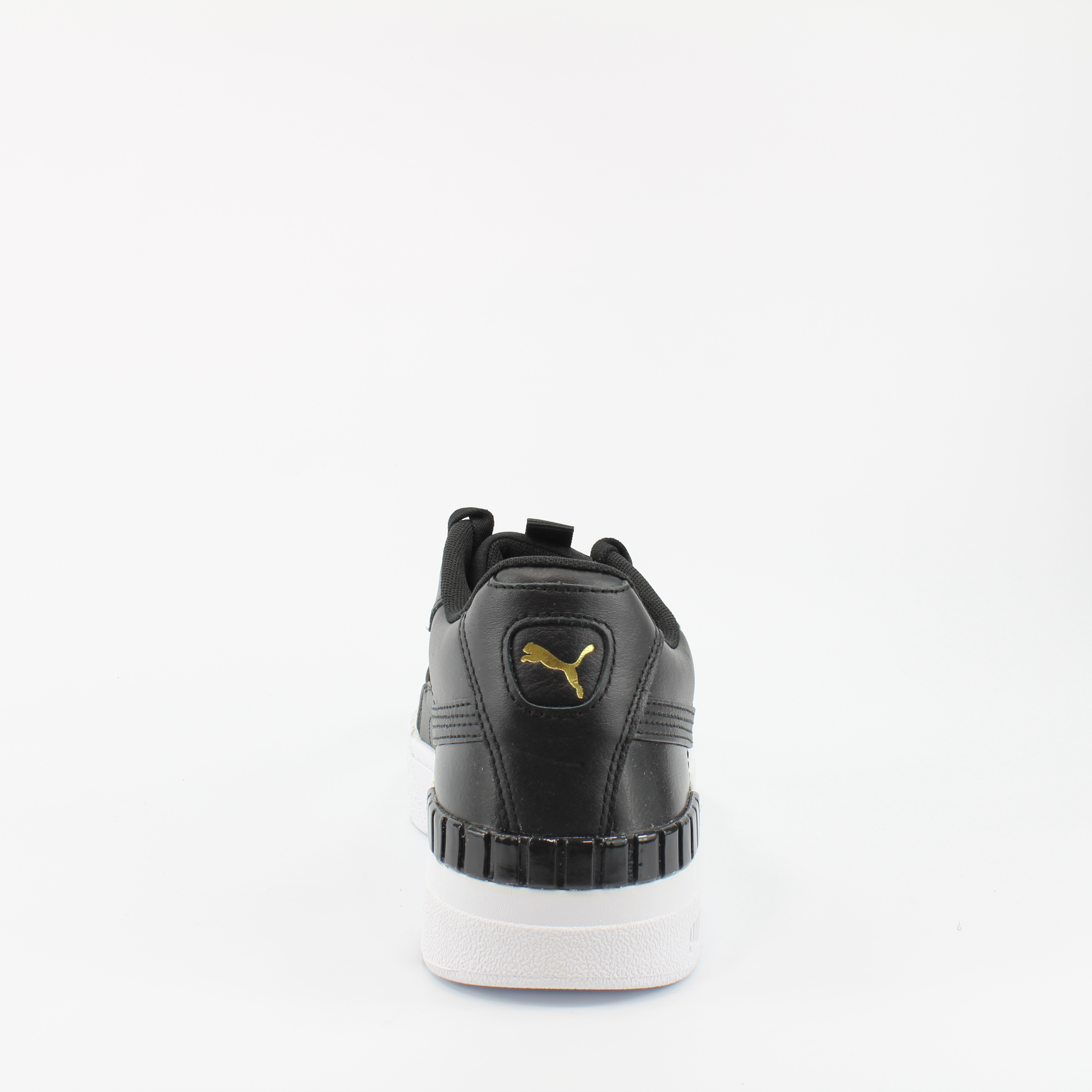 Puma Cali Sport Svart Läder Dam Snörning Träningsskor 373871 02 – bild 2