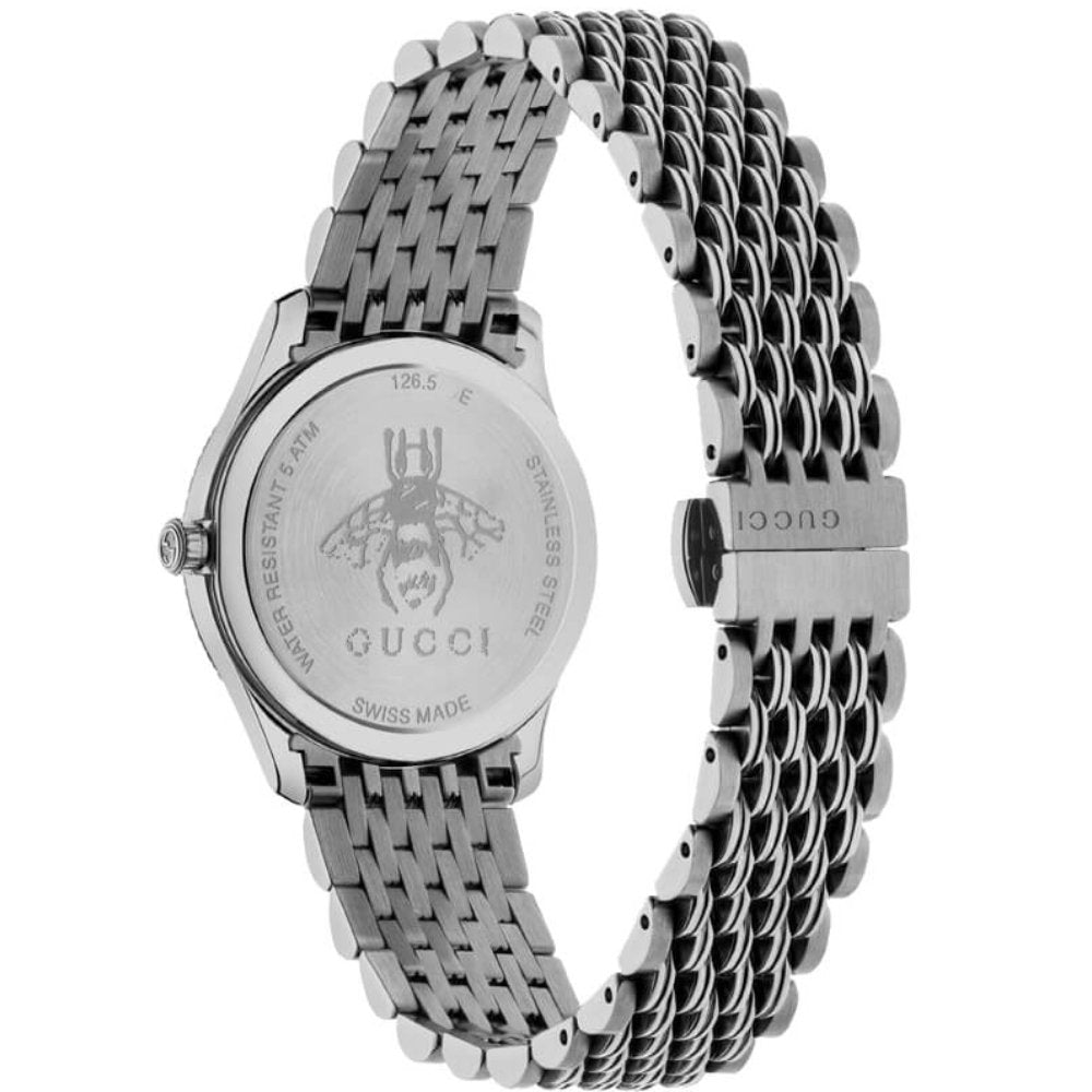 Gucci YA1265020 G-Timeless Damklocka med svart urtavla och bi – bild 2