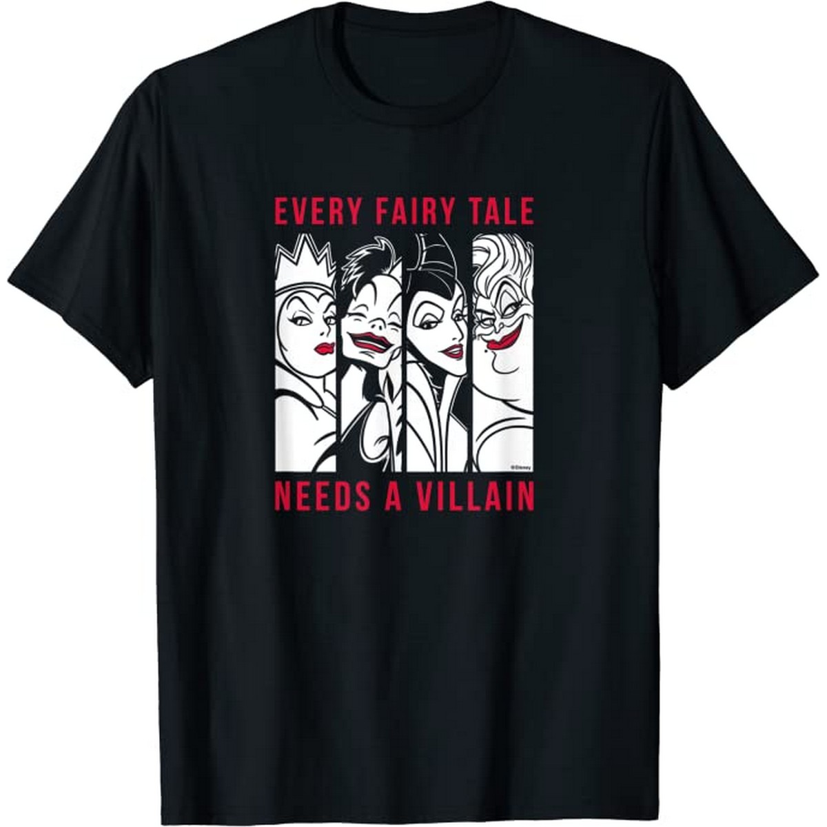 Disney - "Every Fairy Tale Needs A Villain" T-Shirt für Herren (Schwarz)