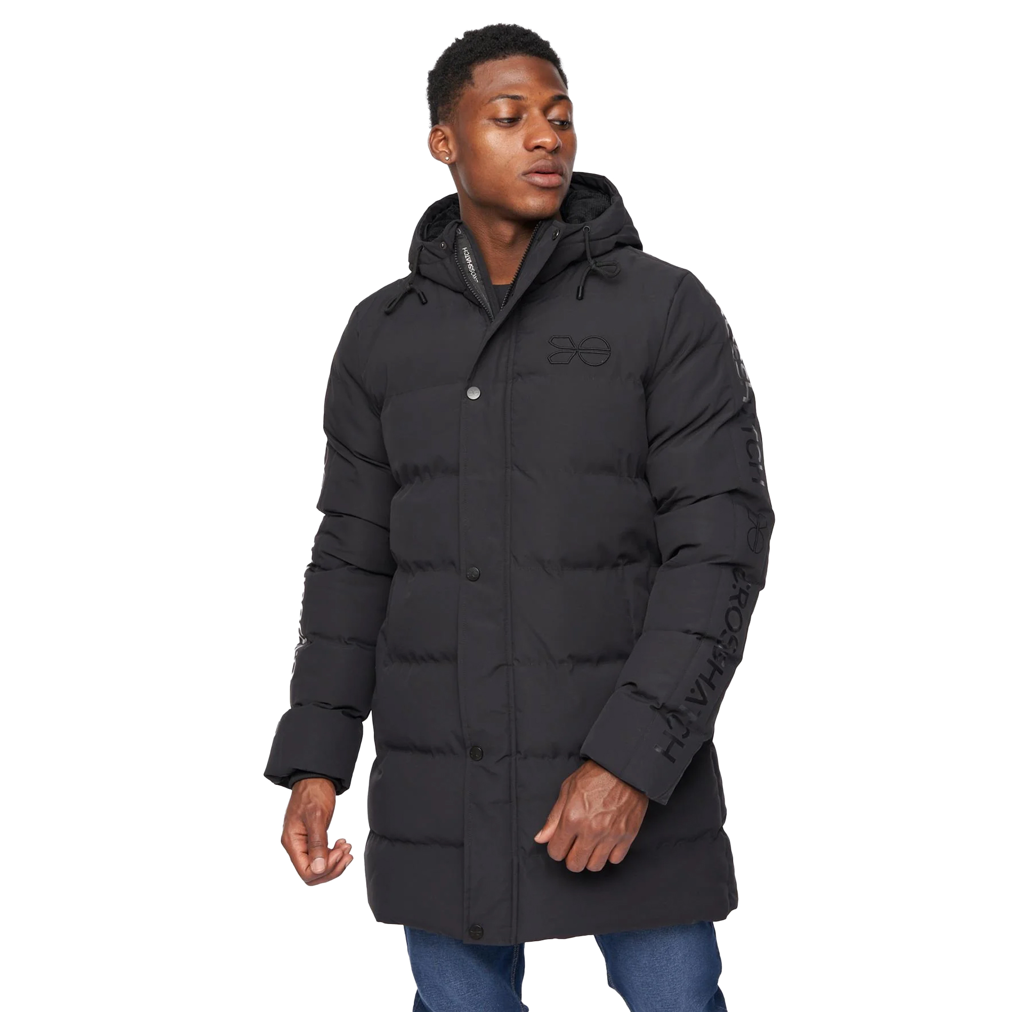 Crosshatch Heren Daydream Parka (Zwart)