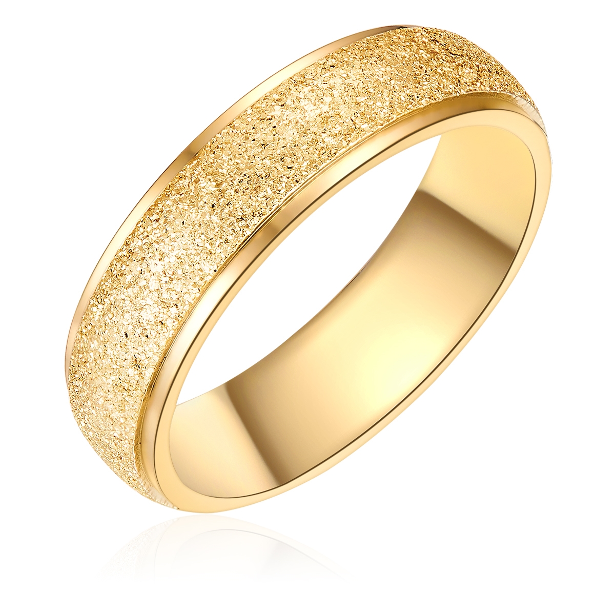 Eastside Womens Female Stainless Steel Ring - Gold Stainless Steel (archived) - Size K