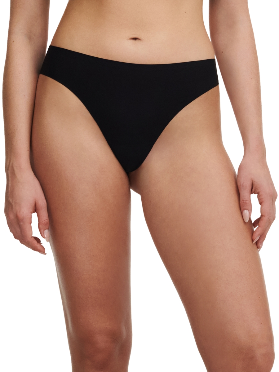 Chantelle Womens SoftStretch Tanga - Black Polyamide - One Size