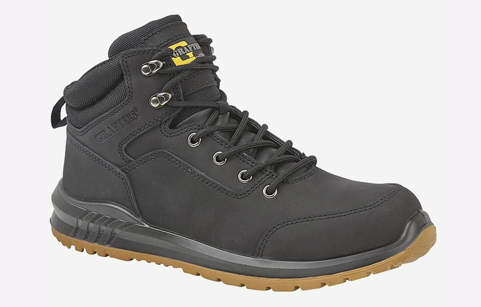 Grafters Sitka Safety Boots Mens - Black - Size UK 5