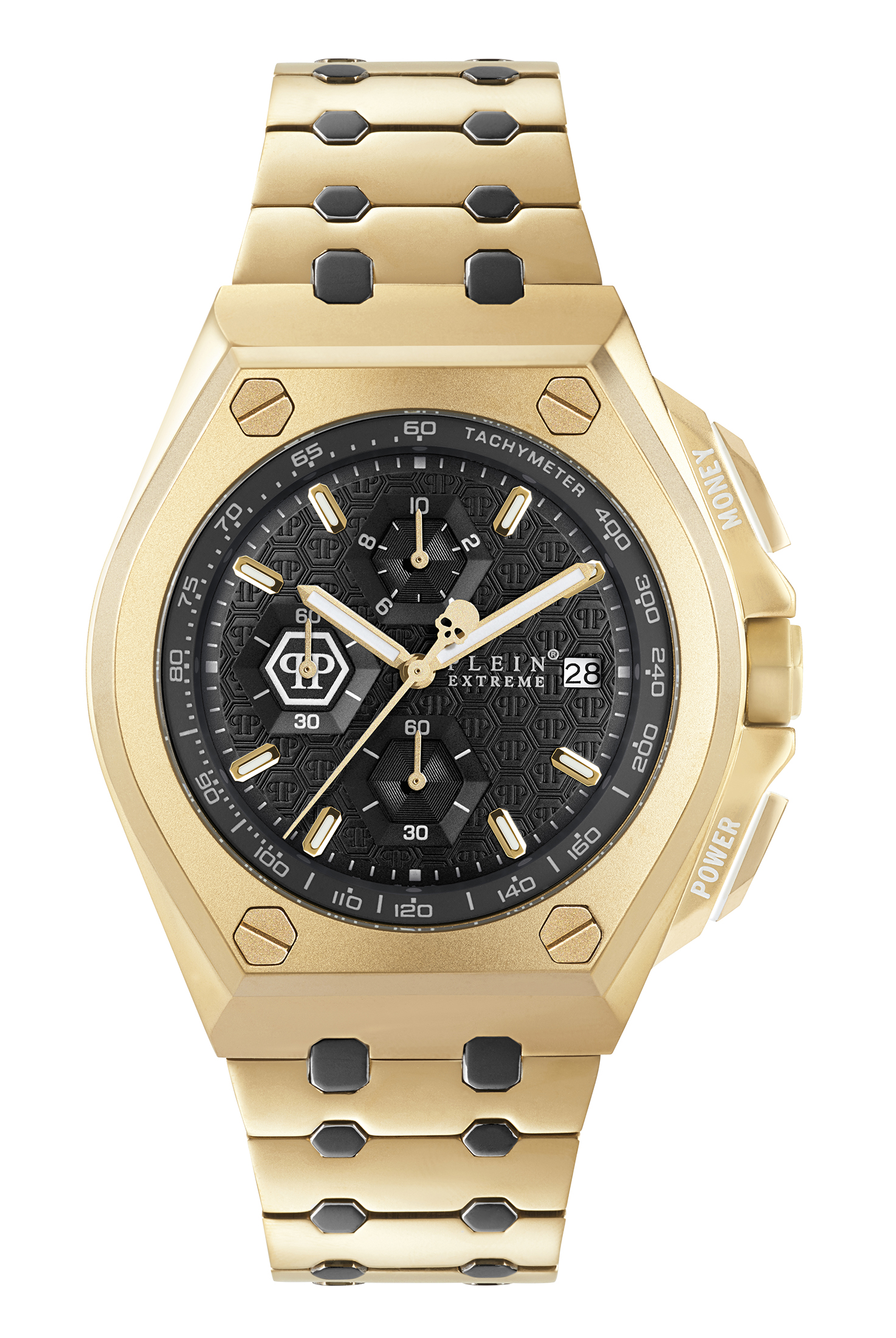 Philipp Plein Plein Extreme Heren Horloge Goudkleurig PWGAA0621