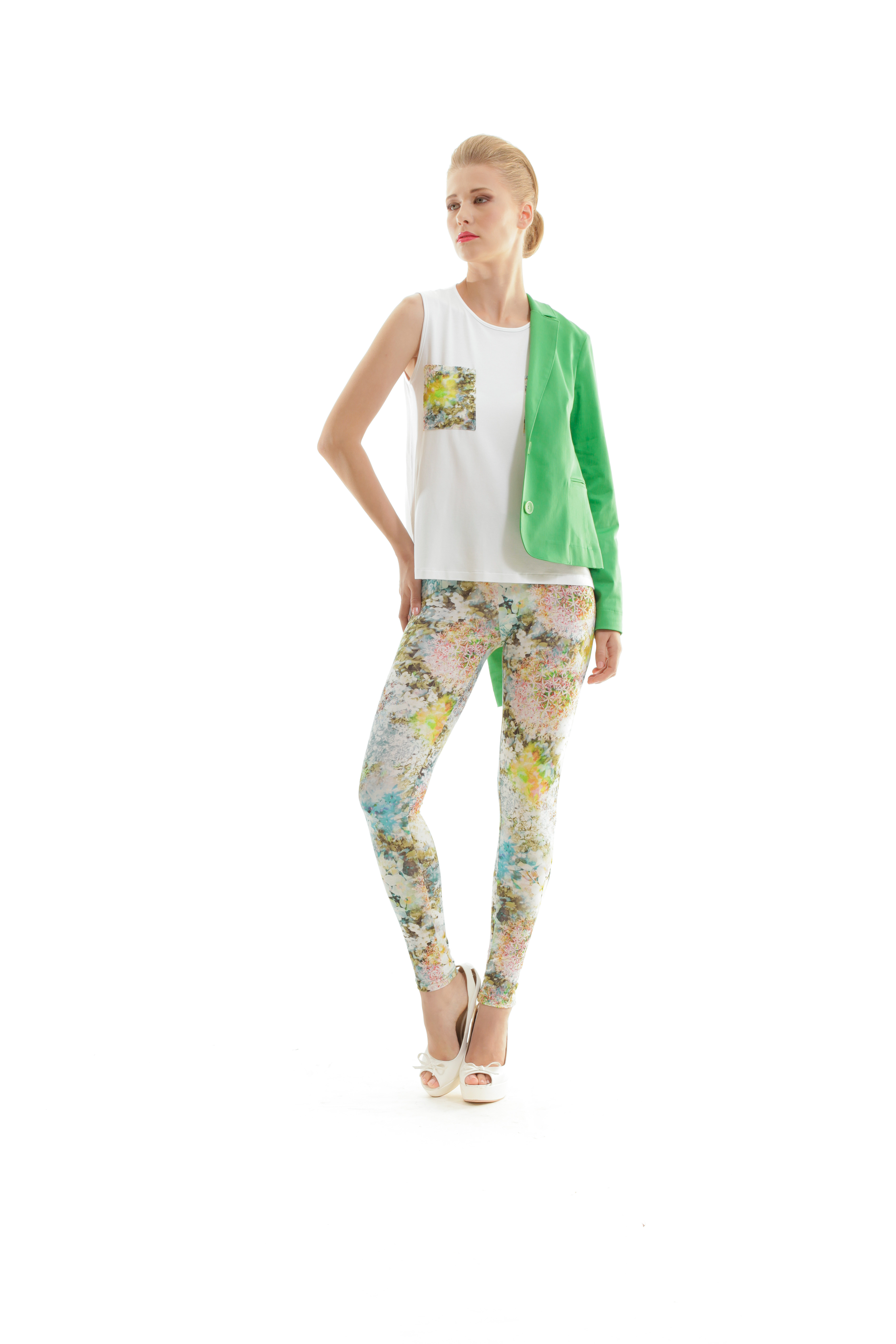 Seidige Floral-Hose EU 36 / UK 8