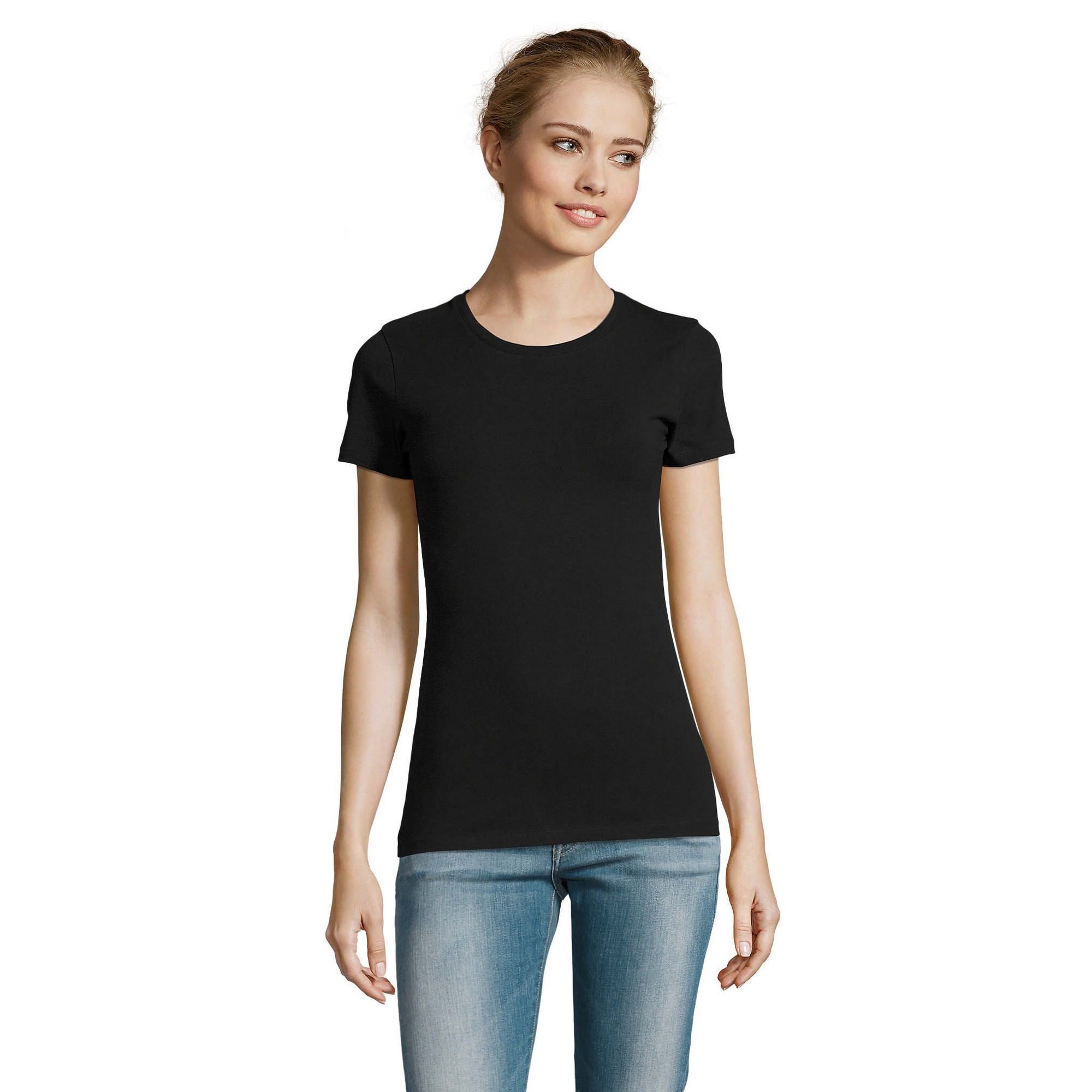 SOLS Dames/Dames Millenium T-Shirt (Zwart)