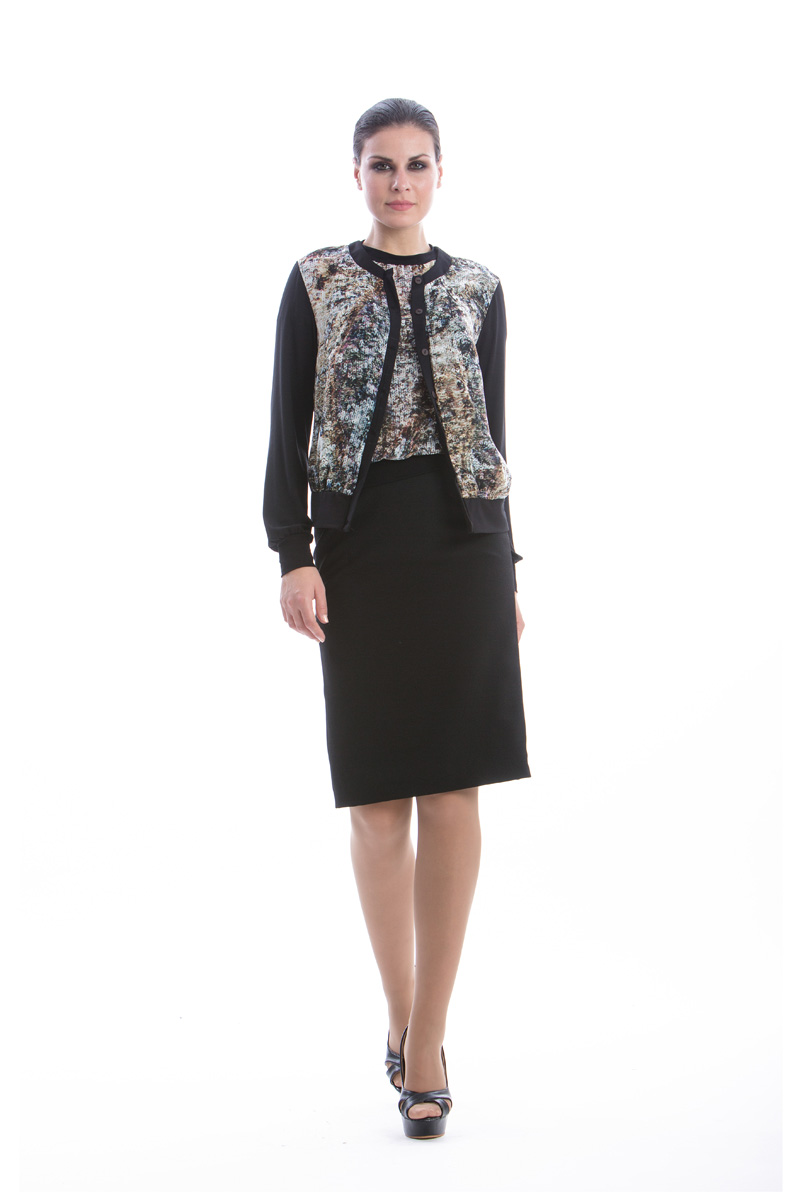Lang vest met print