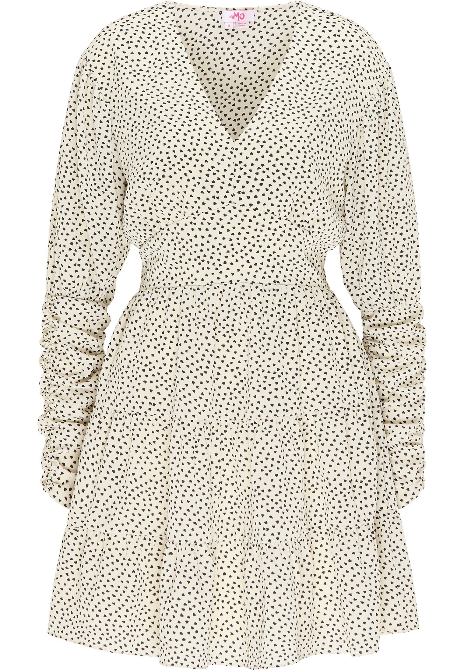 Mymo Sommerkleid Damen weiss schwarz