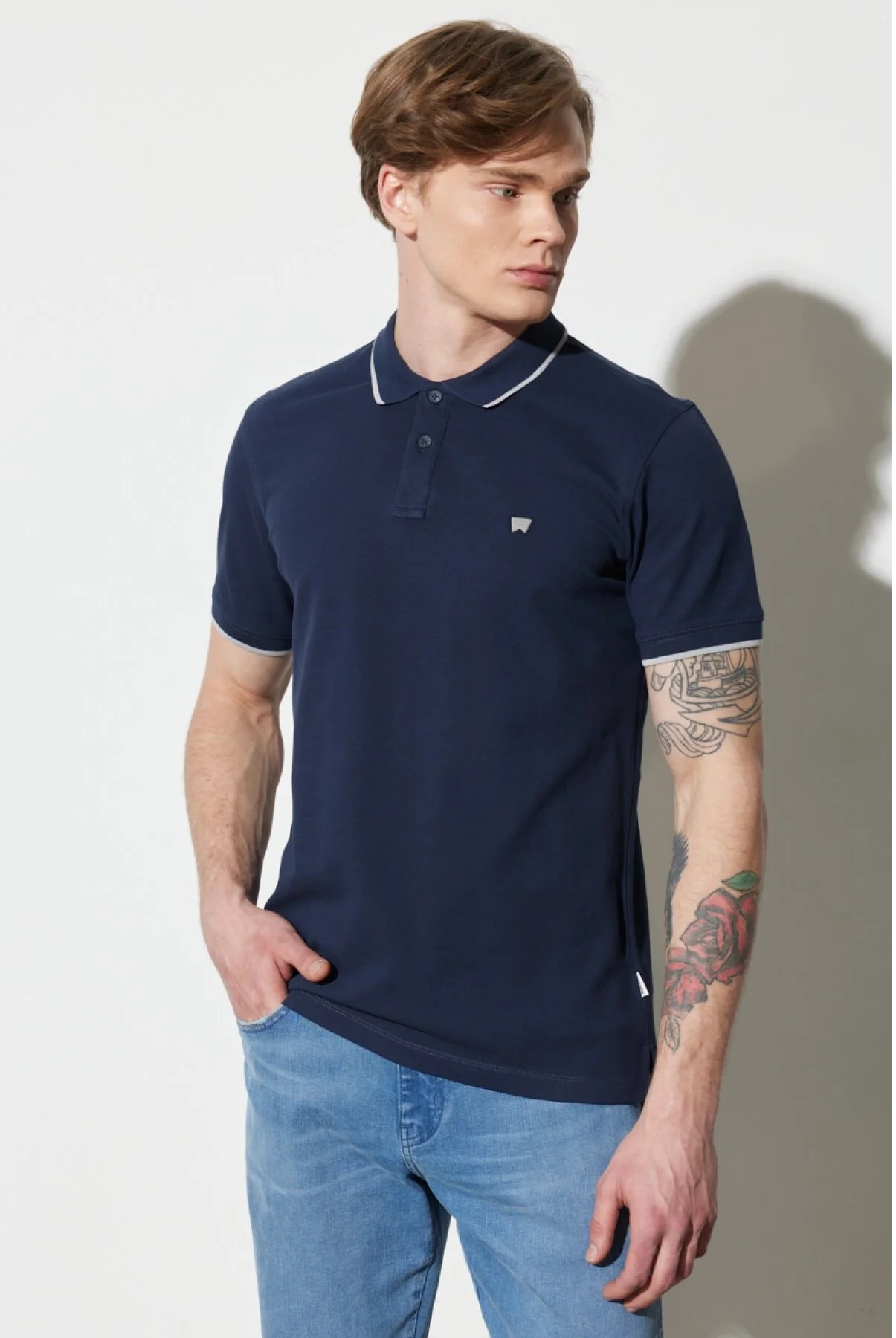 Thumbnail - Wrangler - polo shirt marine