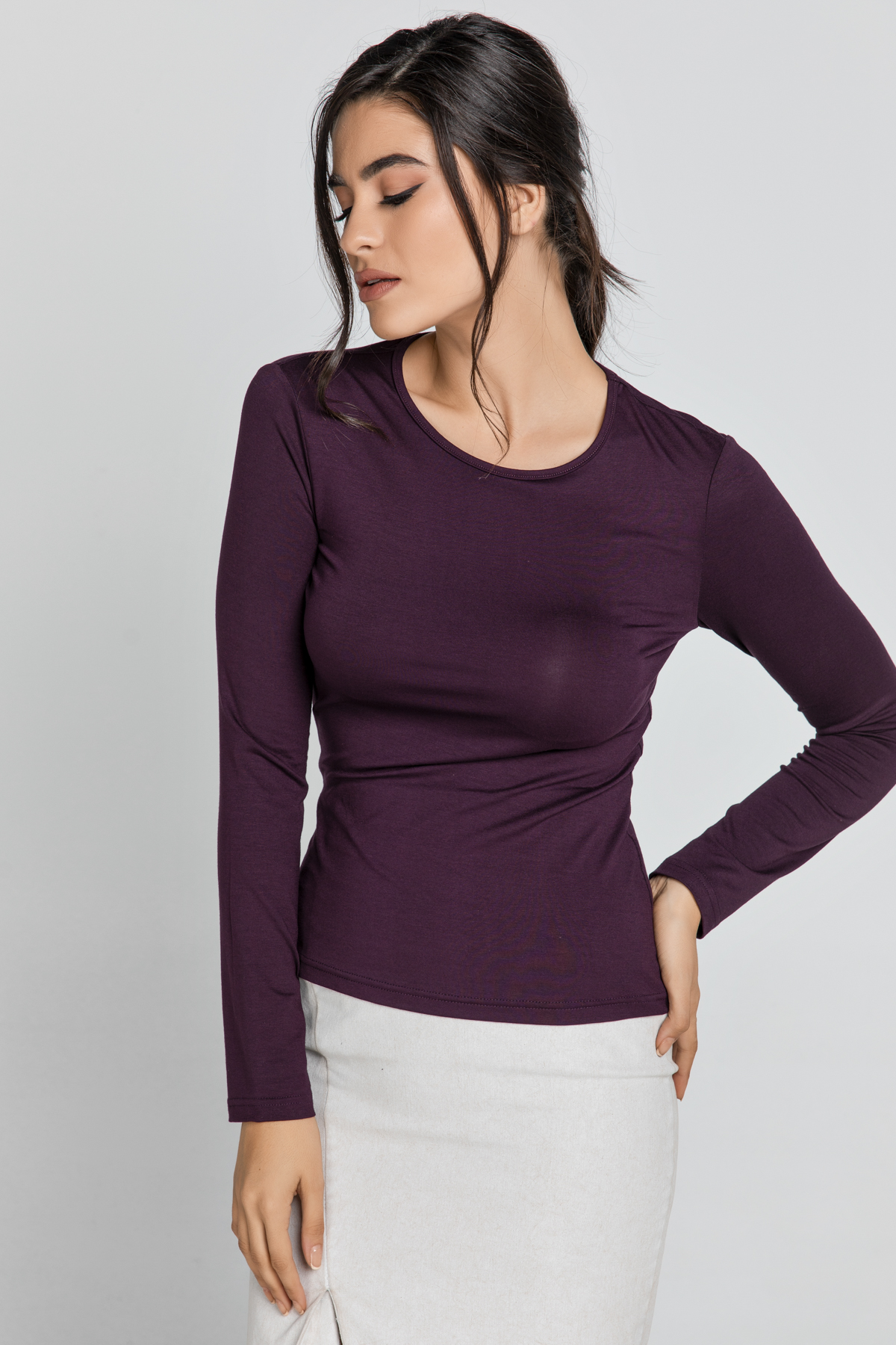 Inktkleur Jersey Top